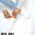 zero running shoes lifestyle tying laces