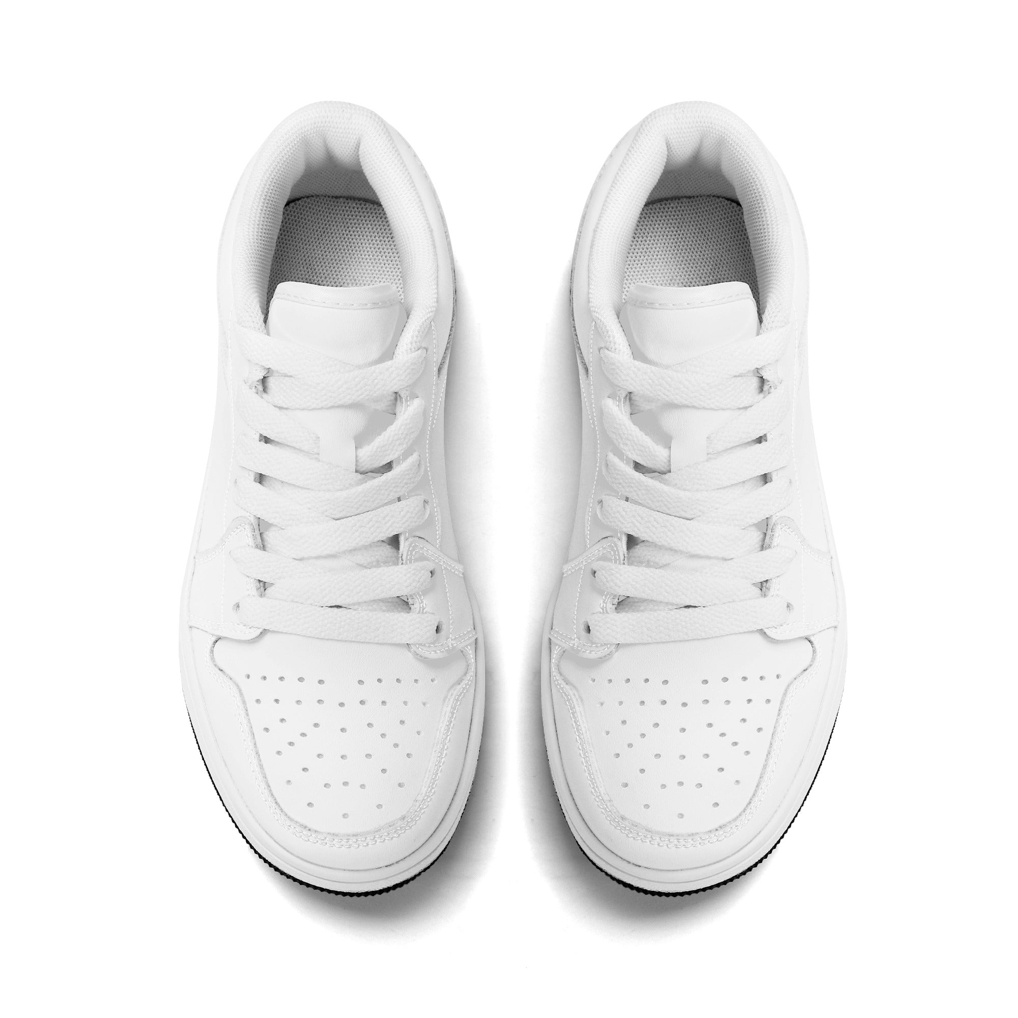 Kids Customizable Low Top Vegan Leather Sneakers | Design your own | Shoe Zero
