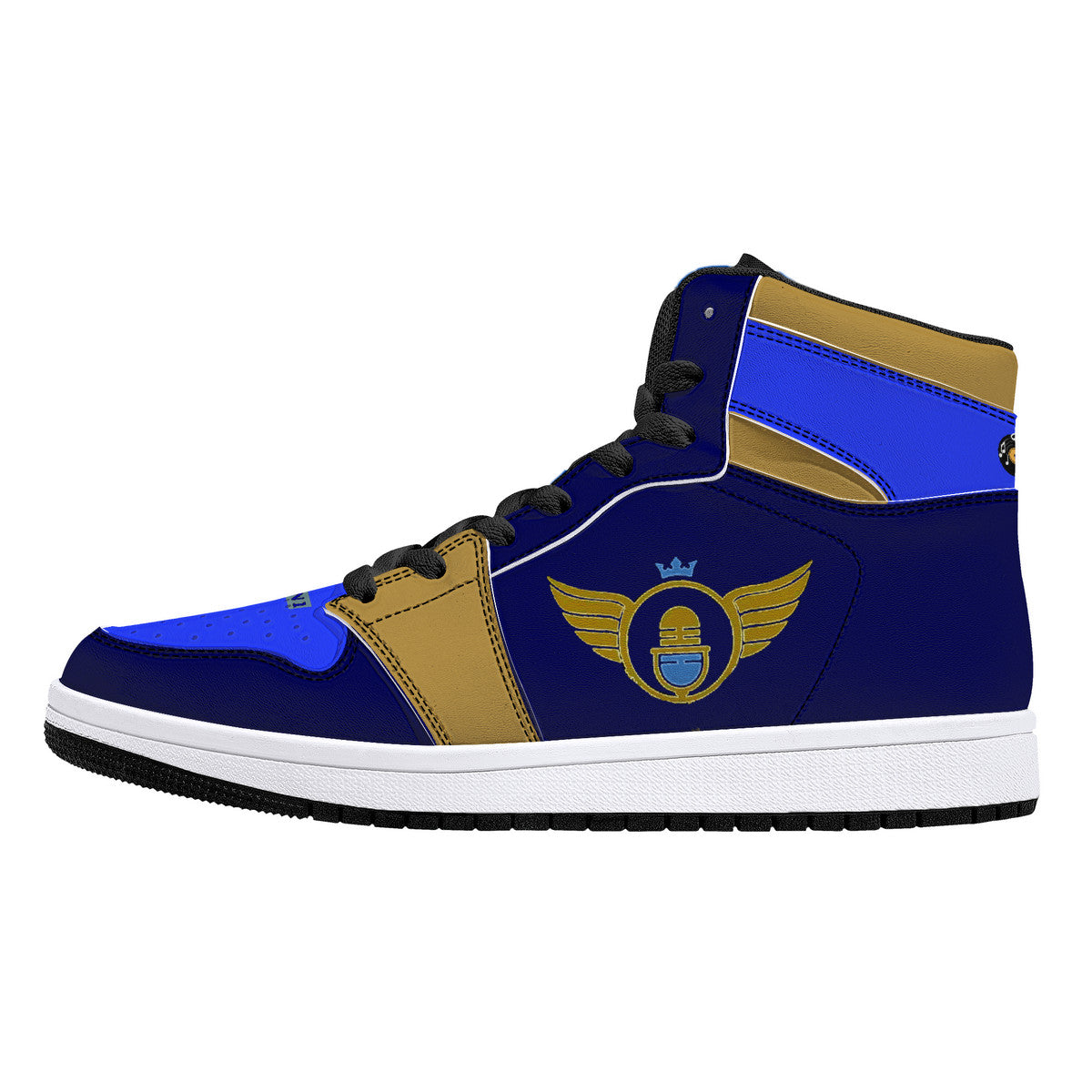 Gold Series - Blue and Gold | High Top Customized | Shoe Zero