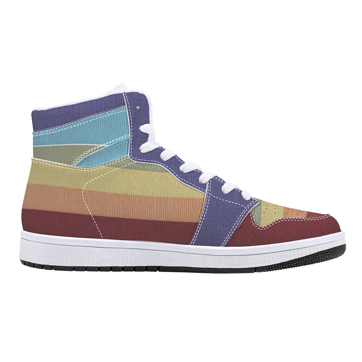 Cool shoes by Gayla Fox | White High Top Customized | Shoe Zero
