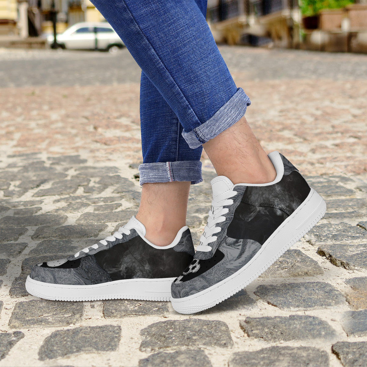 Midnight Smoke Low Tops | Custom Branded Shoes | Shoe Zero