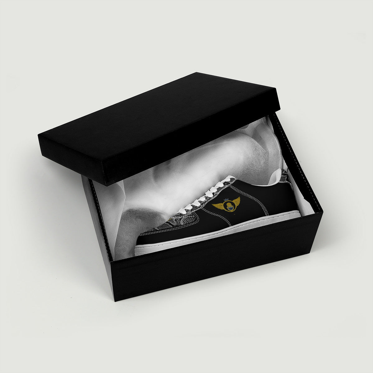 Gold Series - Gold and Black| Low Top Customized | Shoe Zero