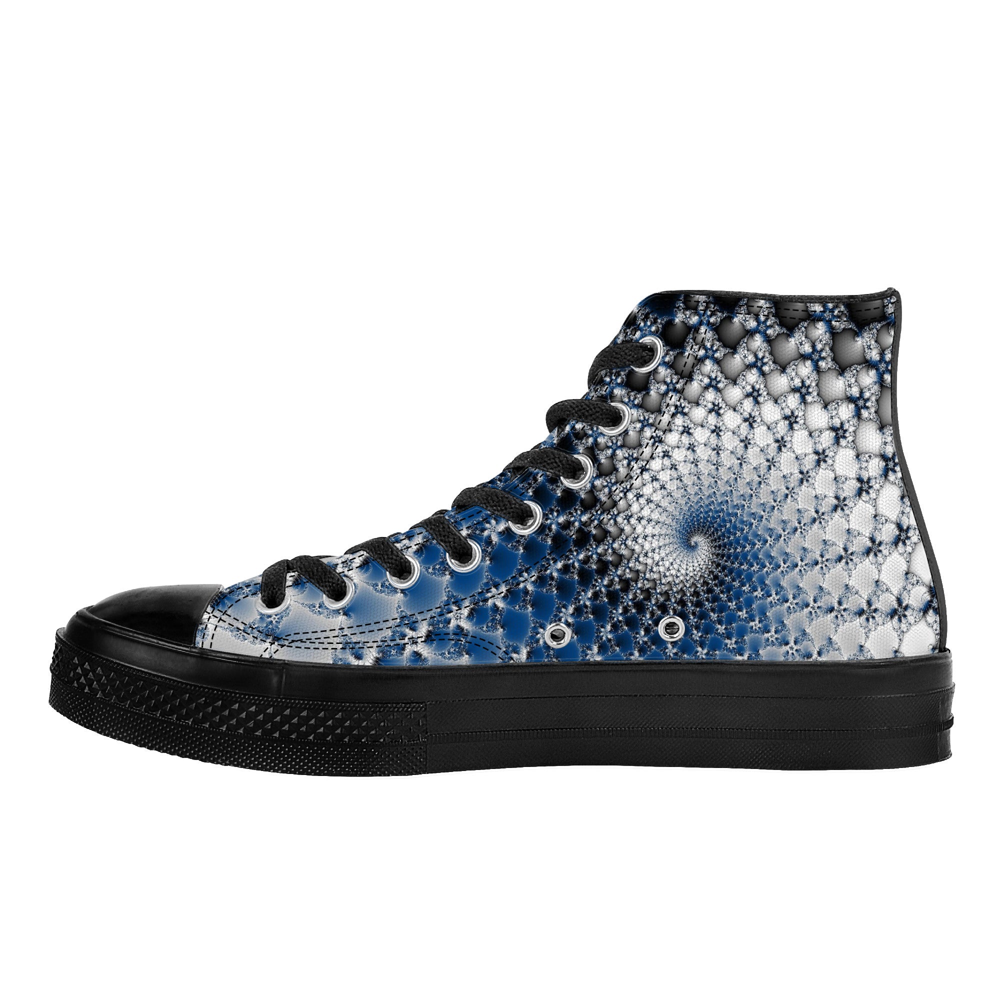 Blue Wave In a Shell | High Top Customized | Shoe Zero