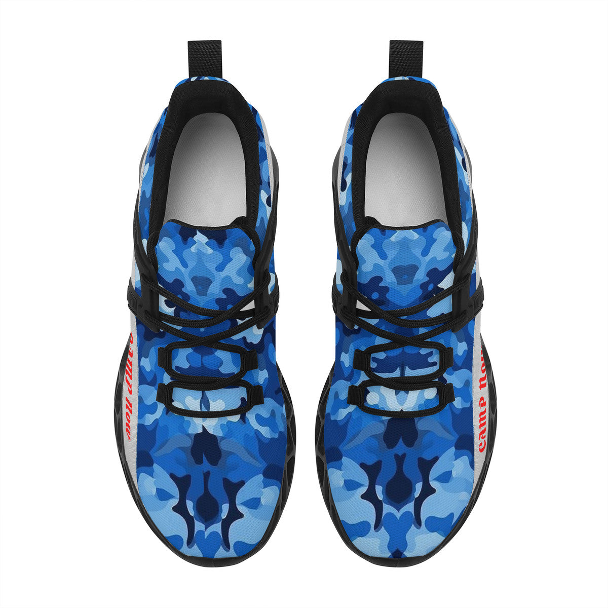Camp Now - Blue Camo | Customized Shoes | Shoe Zero