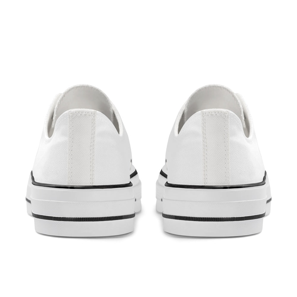 Customizable White Low Top Shoe