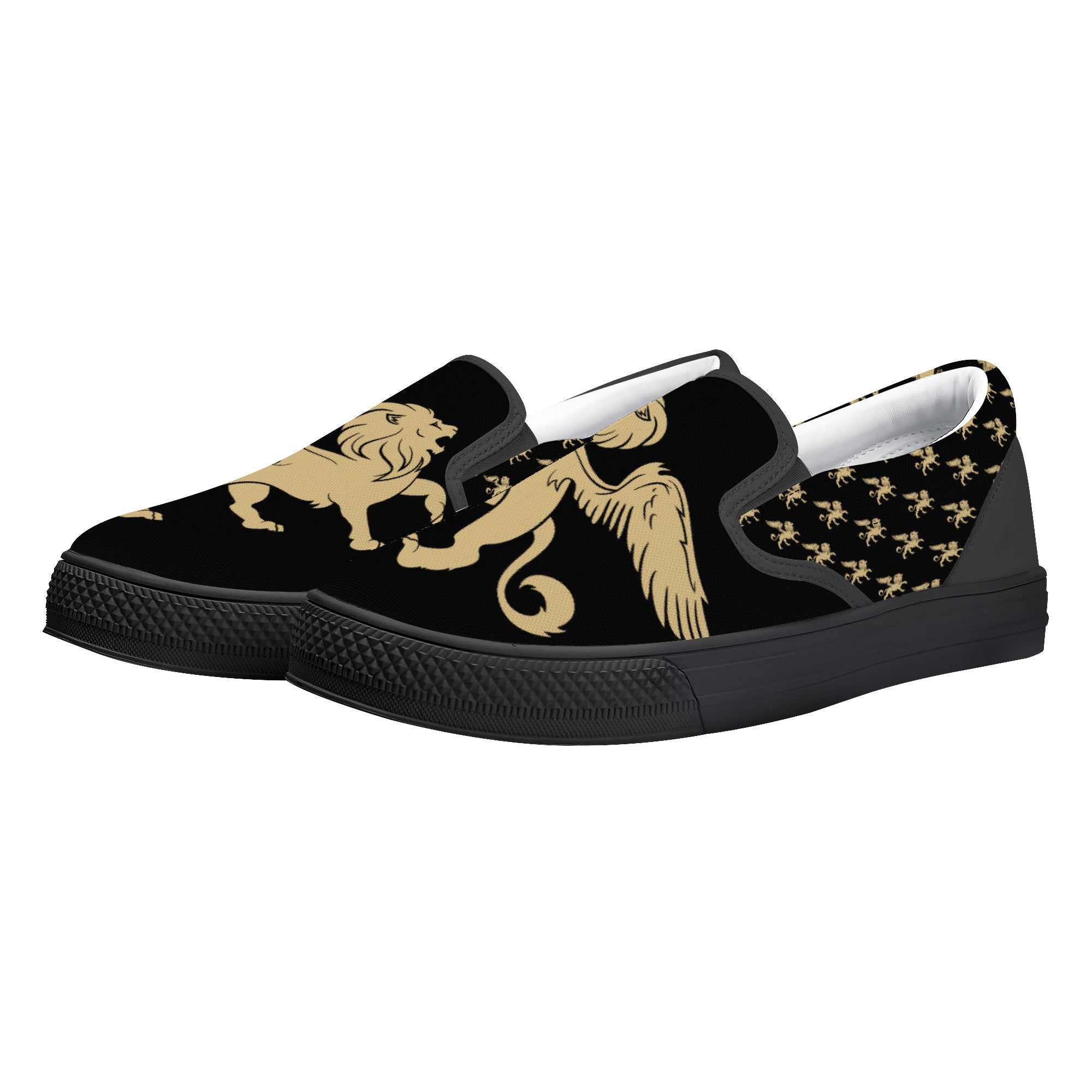 Lion Shoes V4 Slip-on Shoes | Low Top Customized | Shoe Zero