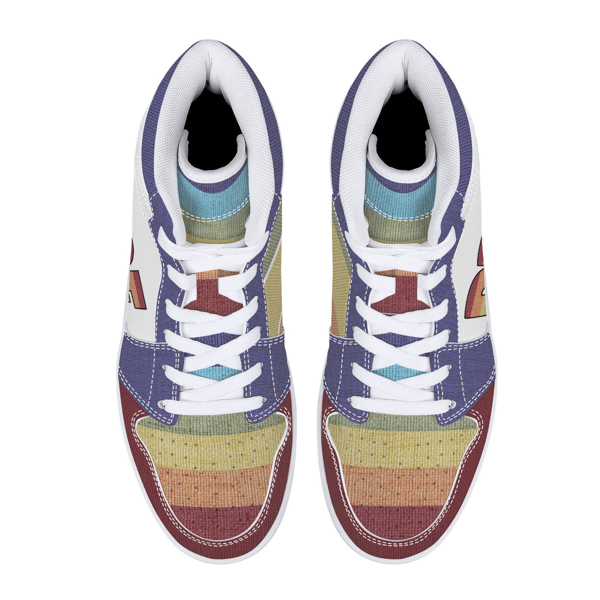 Cool shoes by Gayla Fox | White High Top Customized | Shoe Zero