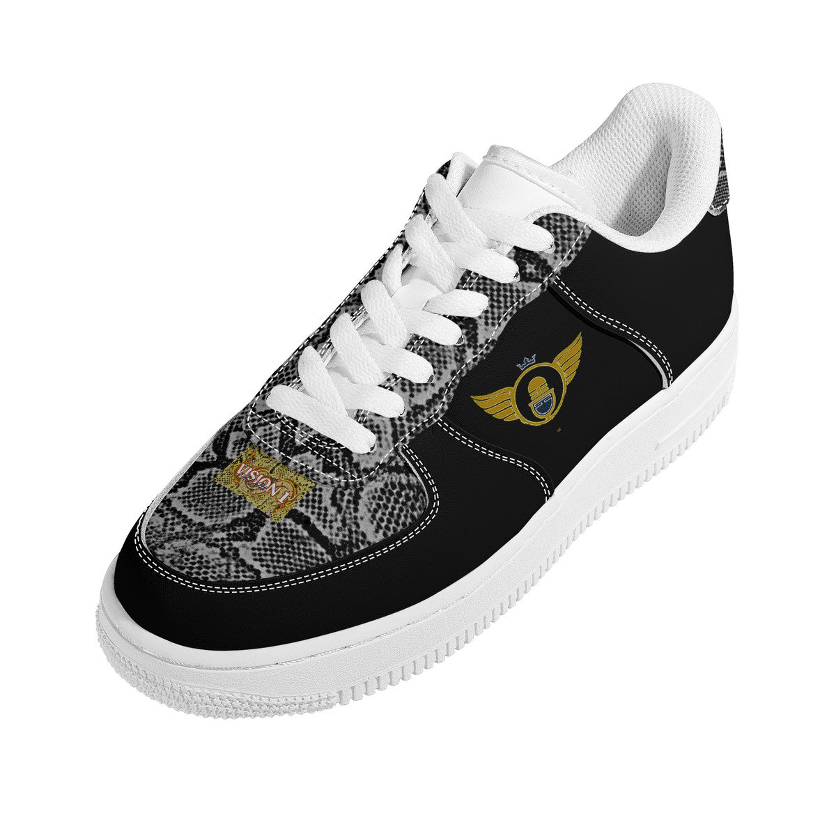 Gold Series - Gold and Black| Low Top Customized | Shoe Zero