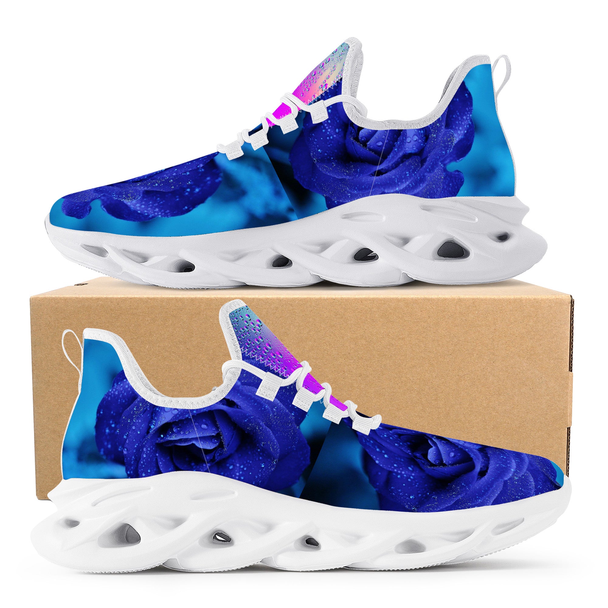 Blue Rose | Custom Low Top Shoes | Shoe Zero