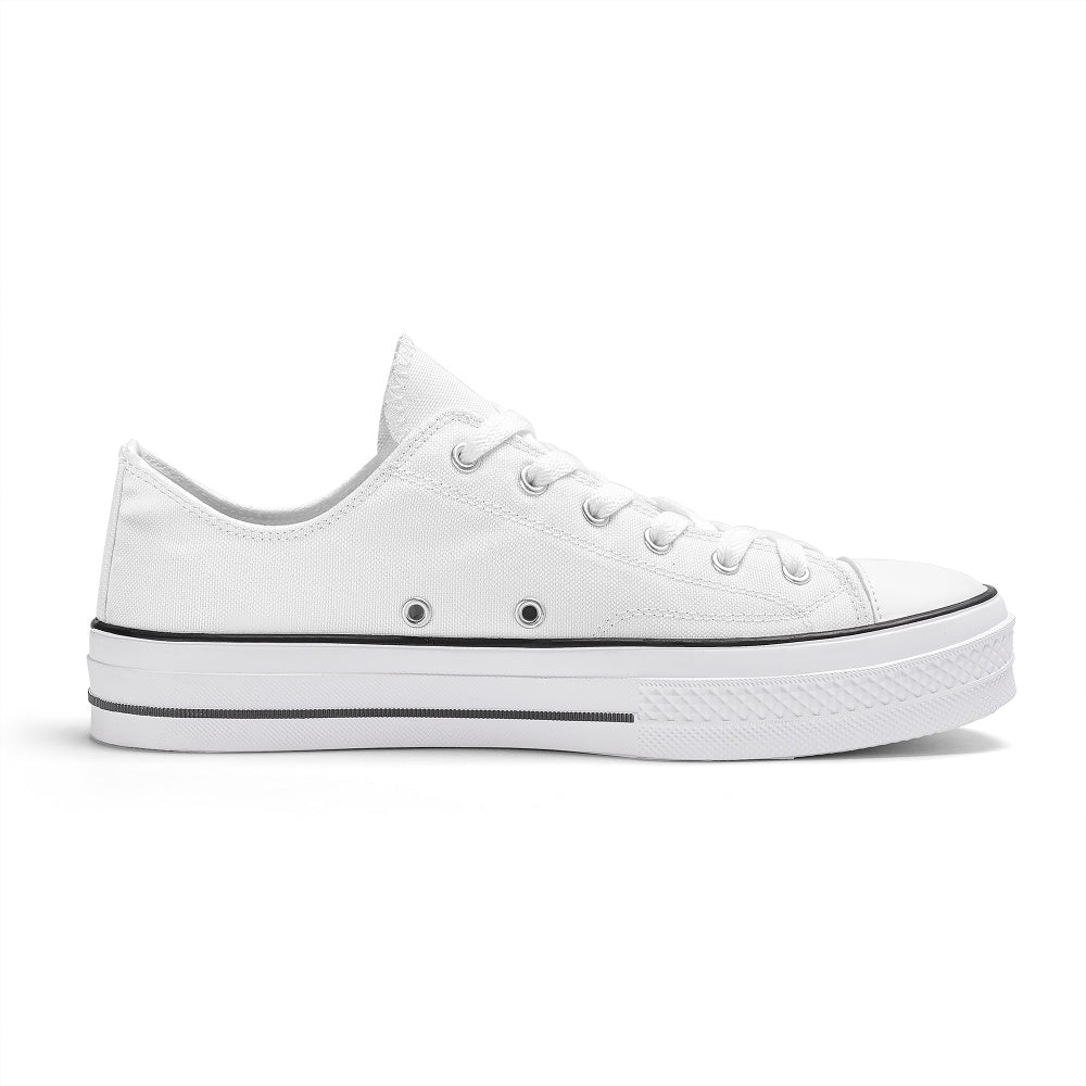 Customizable White Low Top Shoe