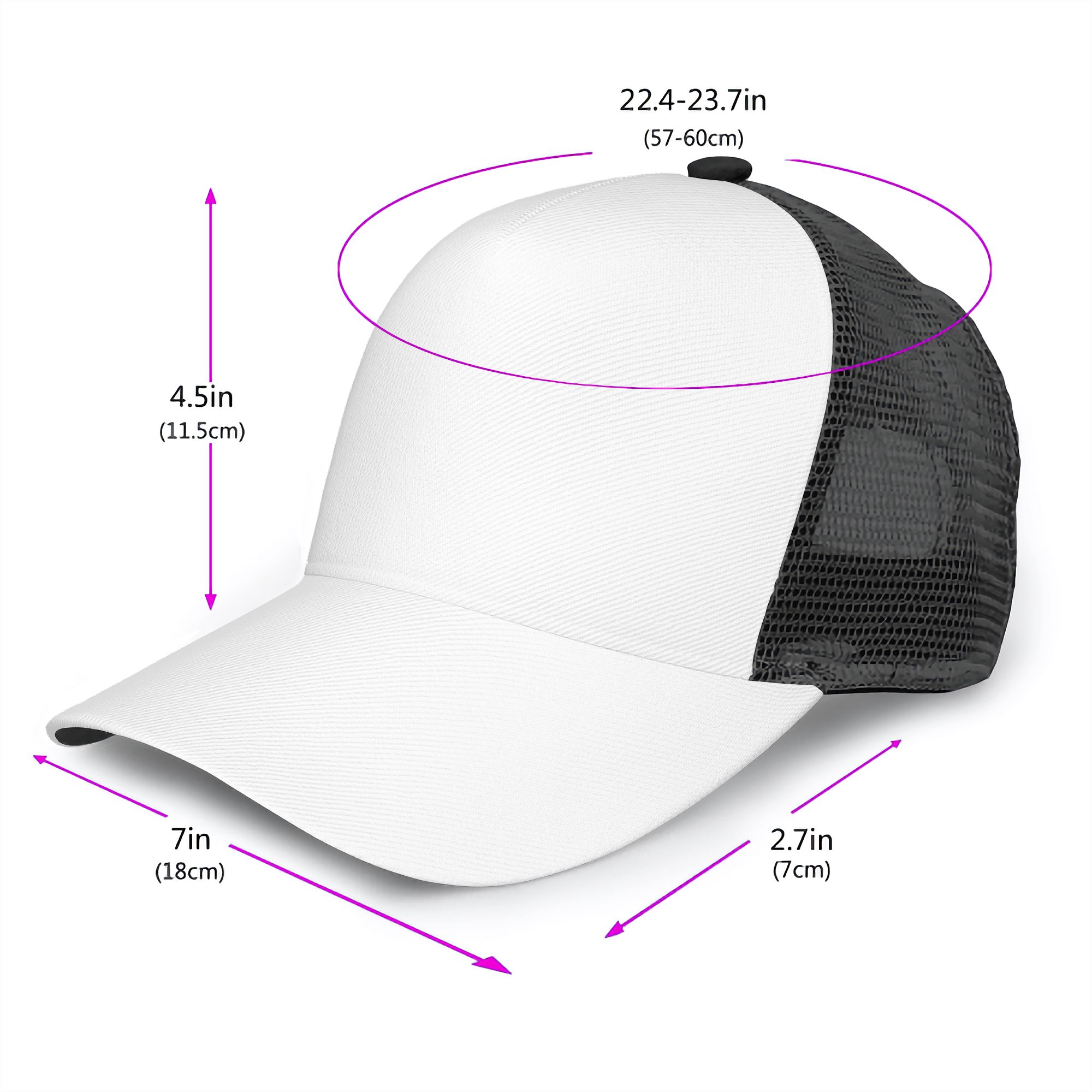 Customizable Curved Brim Mesh Baseball Cap | Design Your Own | Shoe Zero