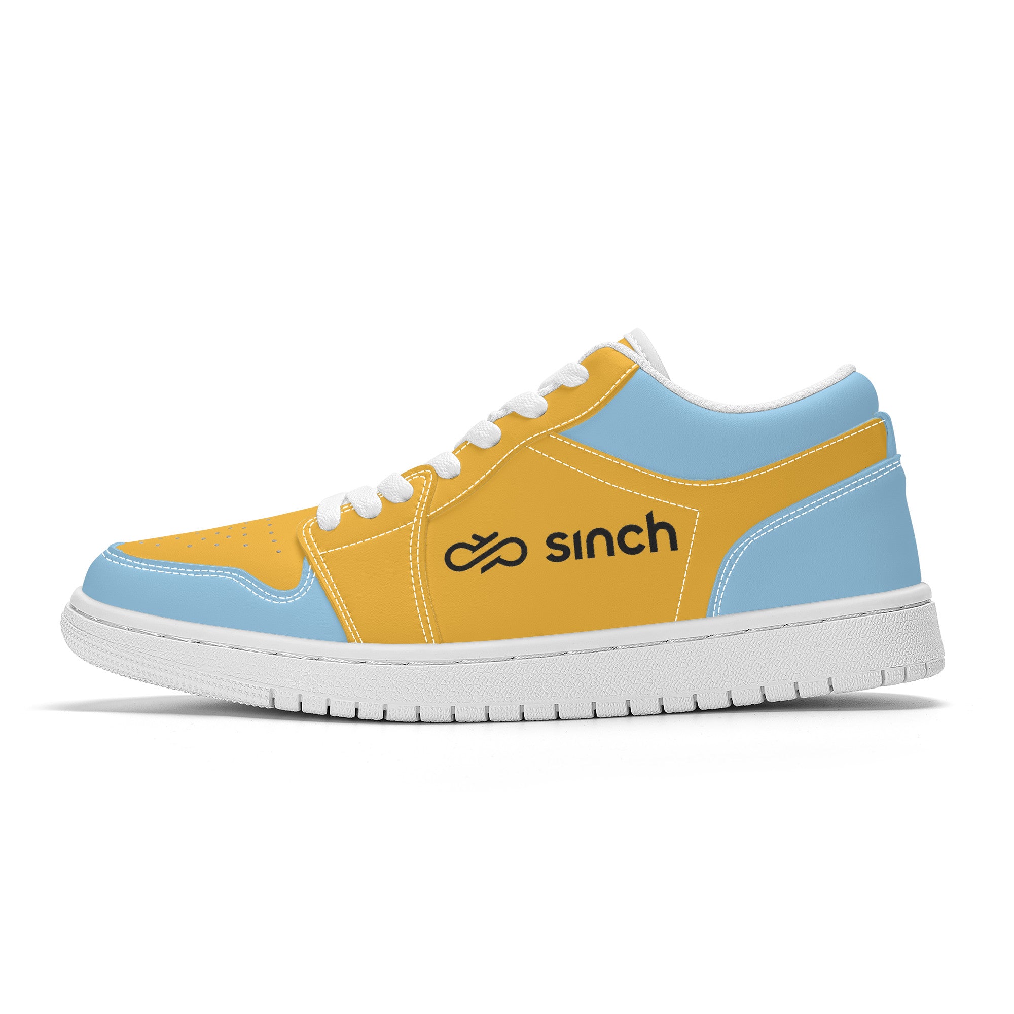 Sinch Custom Business Sneakers - Yellow & Blue - Shoe Zero