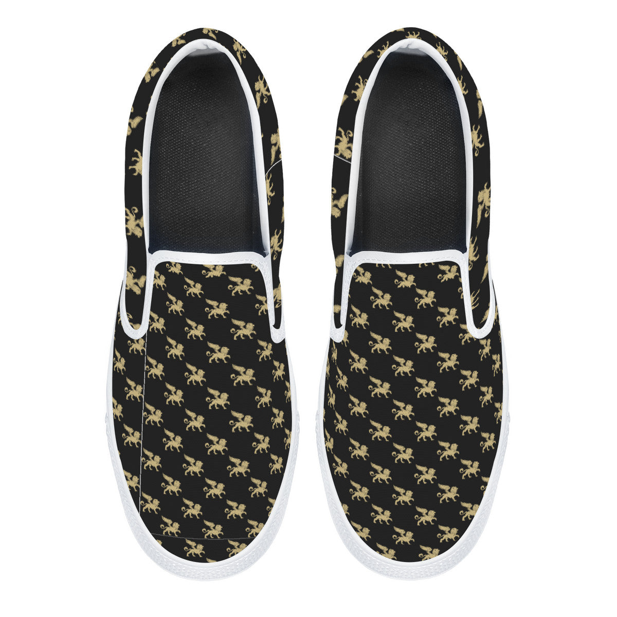 Gold Lion V1 Slip-on Shoes | Low Top Customized | Shoe Zero
