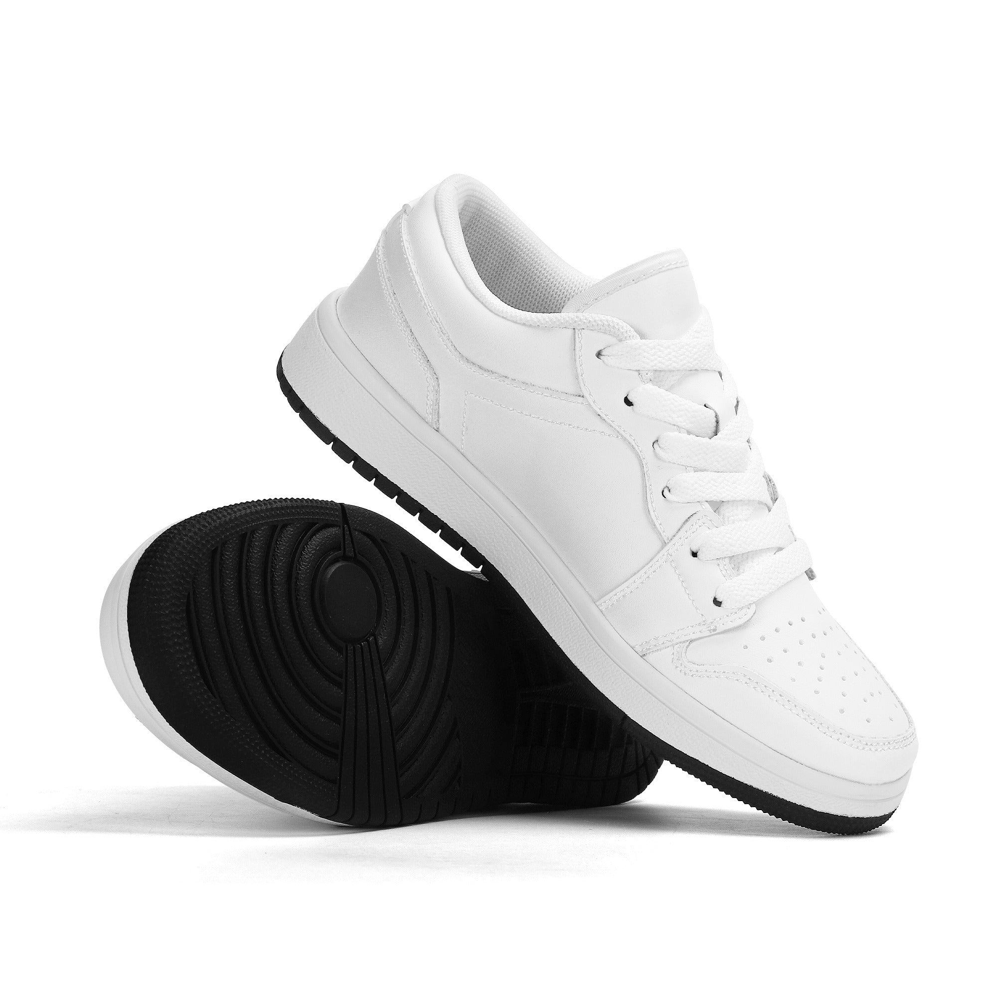 Kids Customizable Low Top Vegan Leather Sneakers | Design your own | Shoe Zero