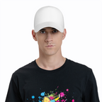 dugout zero cap worn by male model