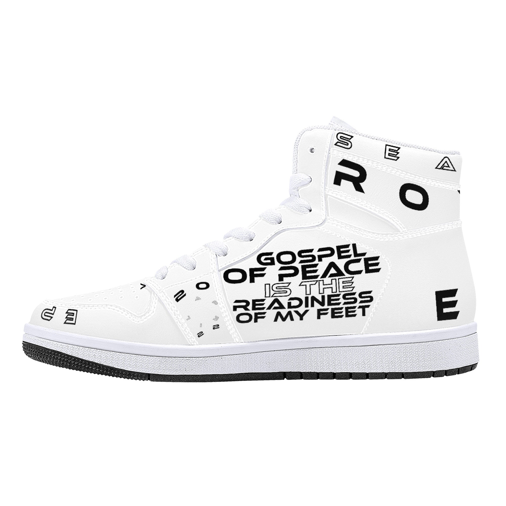 Good News on Good Shoes - White | High Top Customized | Shoe Zero