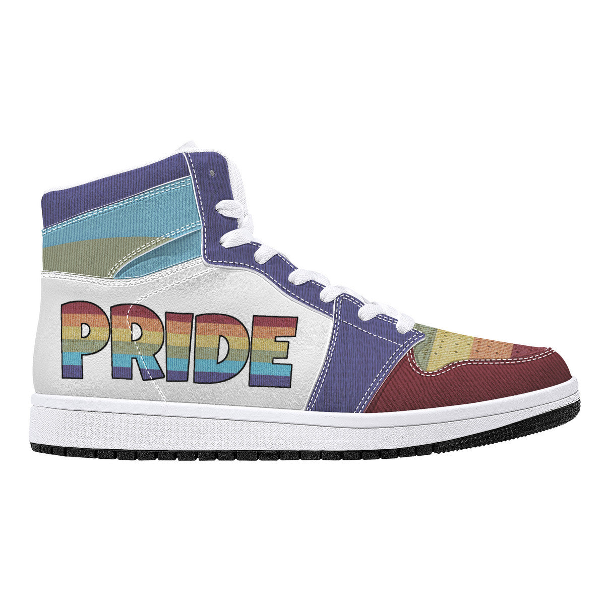 Cool shoes by Gayla Fox | White High Top Customized | Shoe Zero