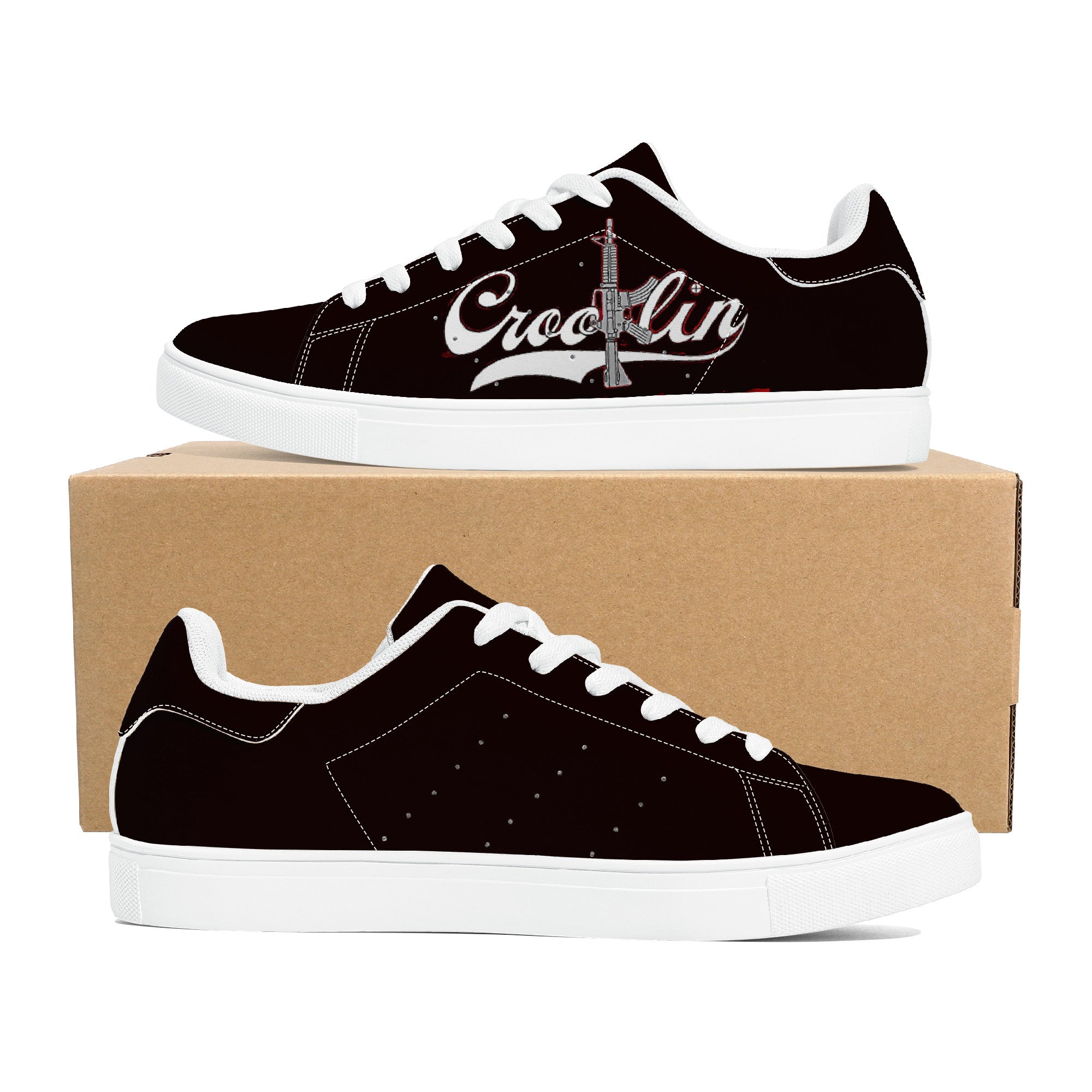 Crooklin Leather Sneakers | Low Top Customized | Shoe Zero