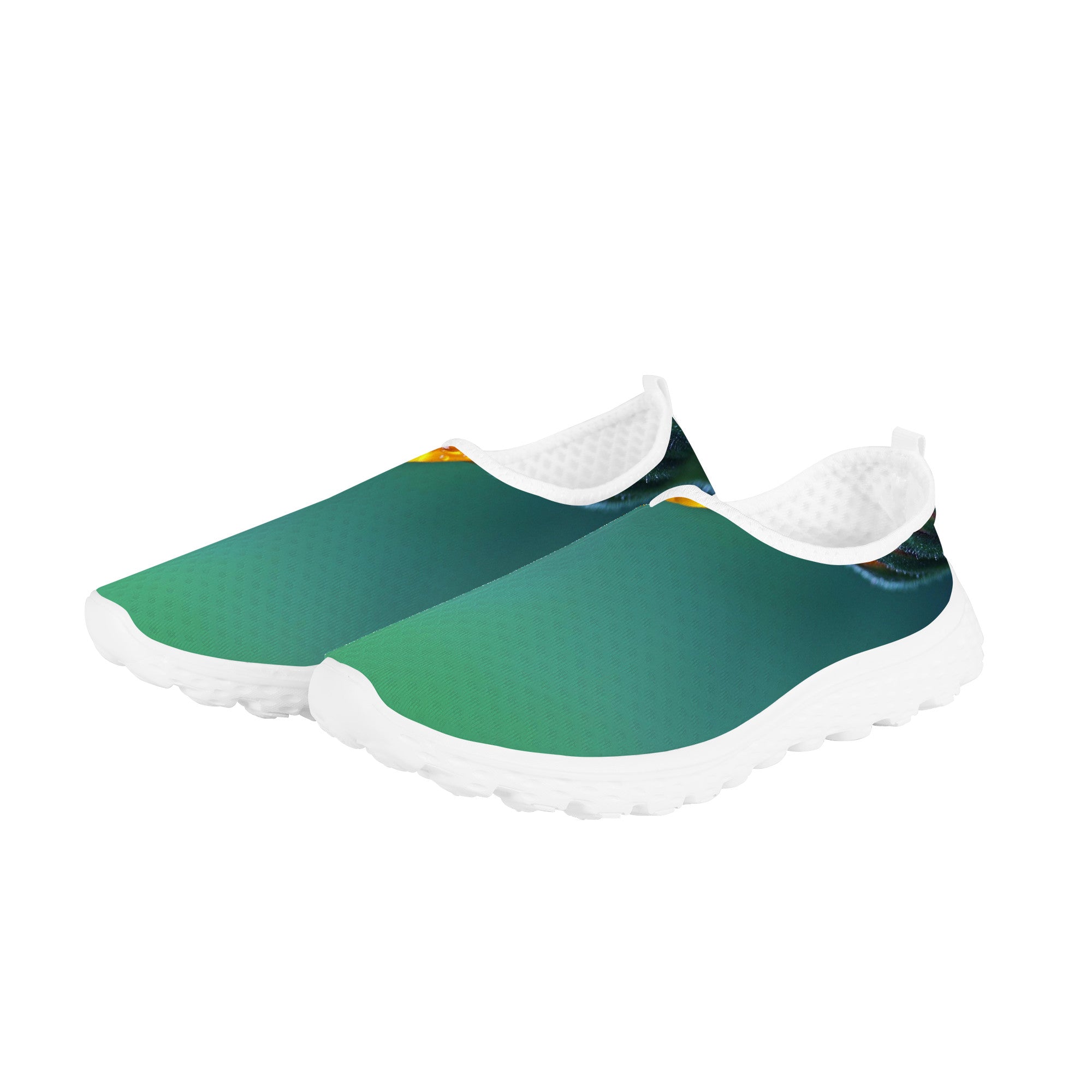 Green Wave Women's Mesh | Low Top Customized | Shoe Zero