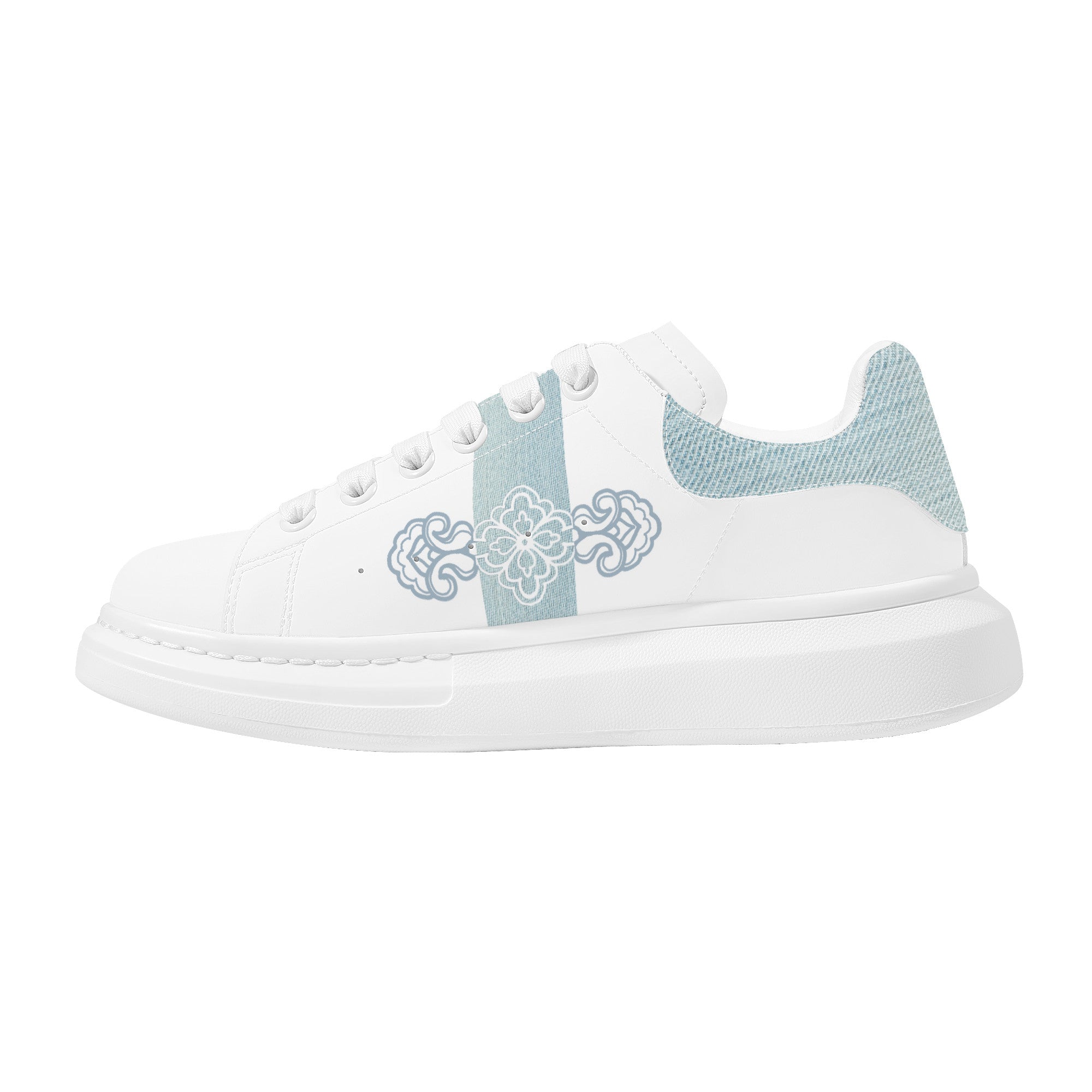 Jane M Customized Low Top Shoes - White - Shoe Zero