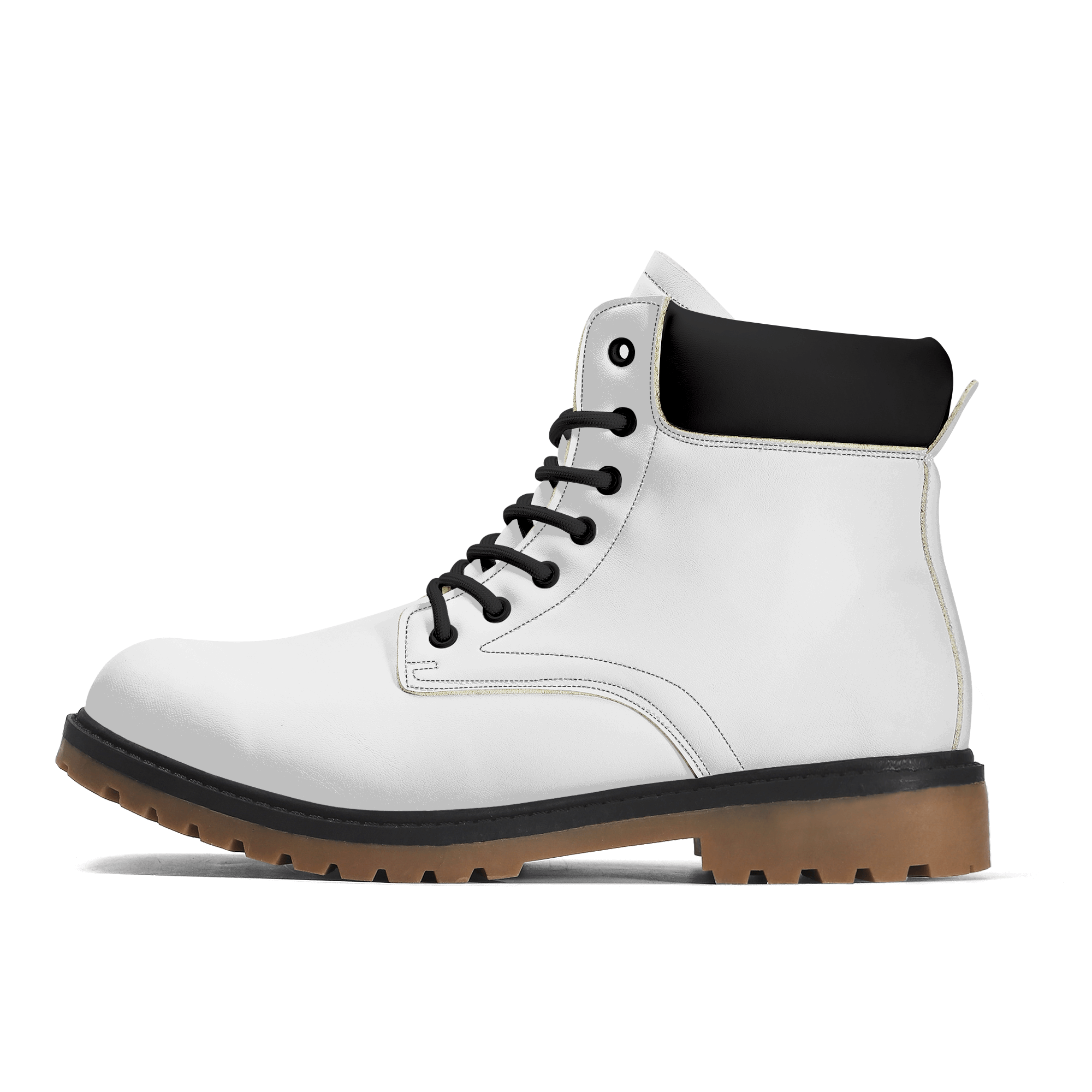 Customizable Vegan Leather Boots (Brown Outsole) - Design Your Own | Shoe Zero