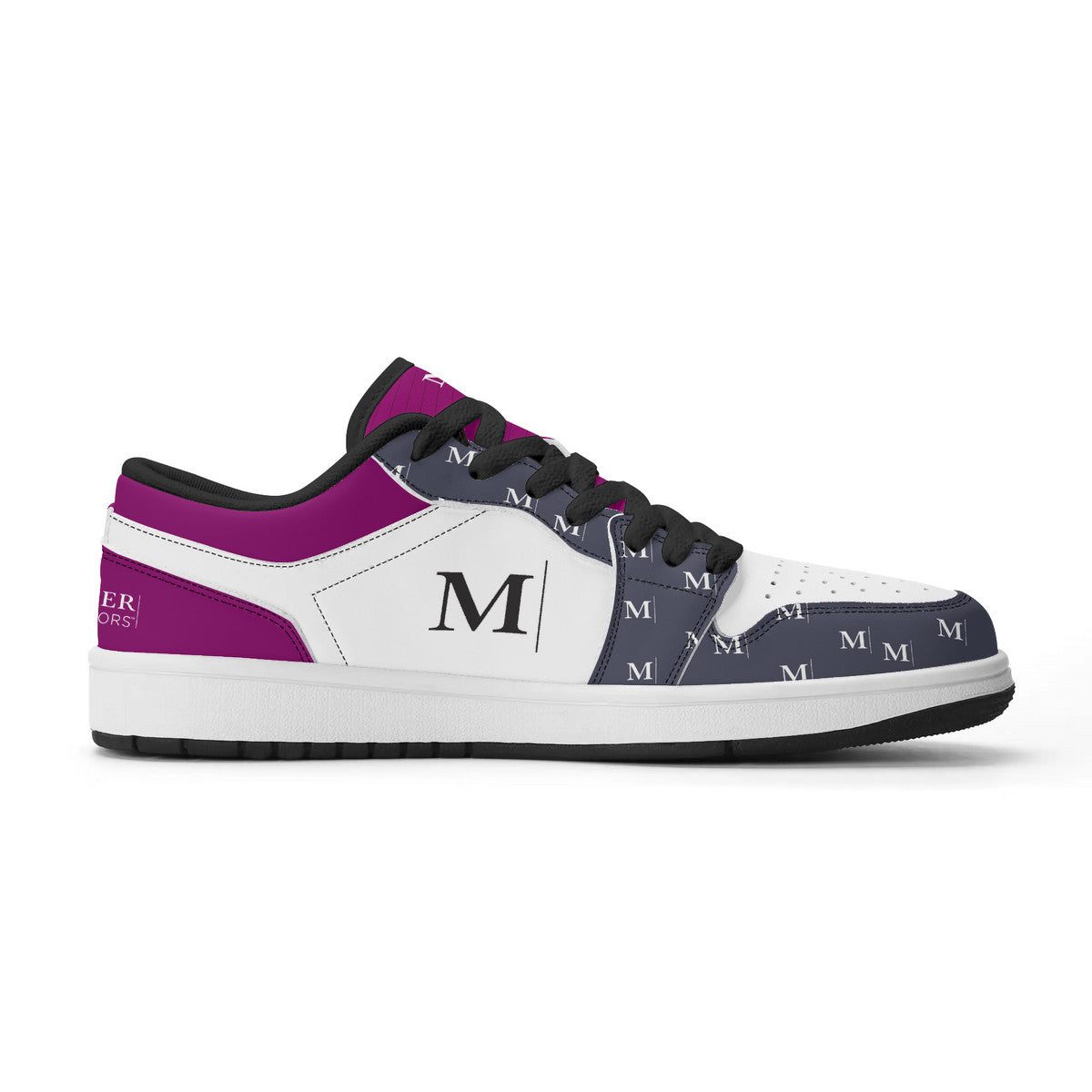 Mercer Advisors | Custom Branded Shoes | Shoe Zero V4 (Dark Raspberry + Charcoal)