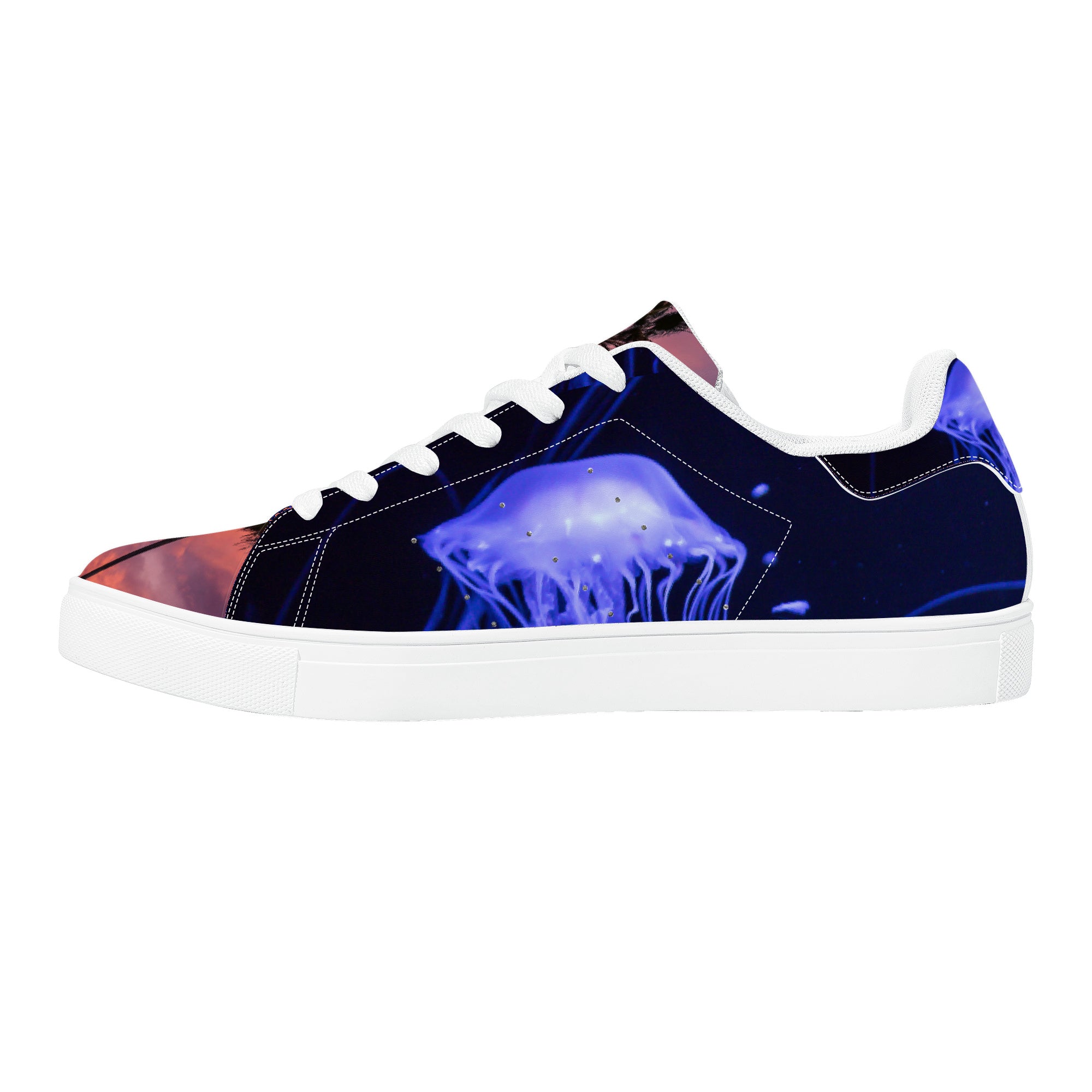 Electric Night and Day | Low Top Customized | Shoe Zero