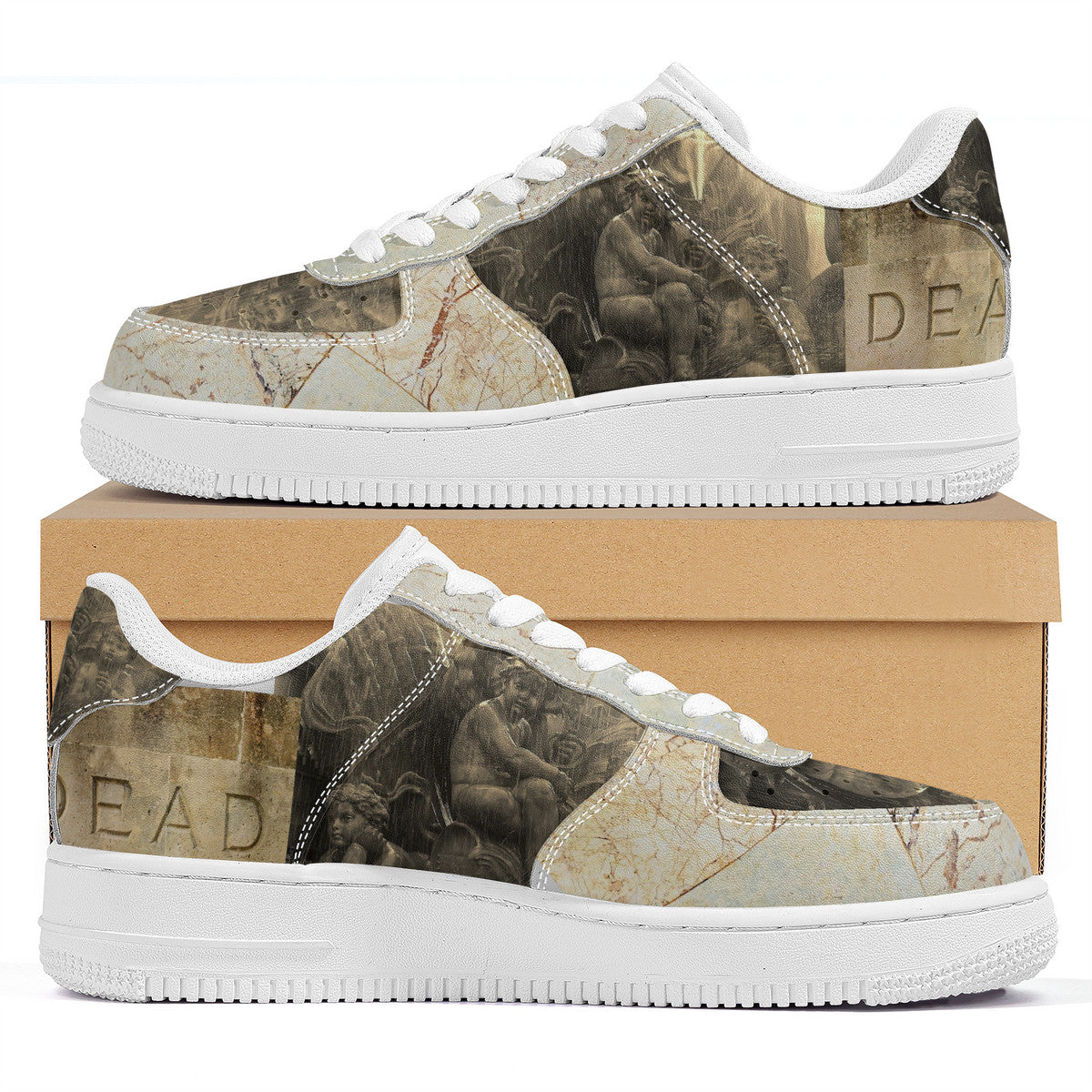 Marble Texture Low Tops | Custom Branded Shoes | Shoe Zero