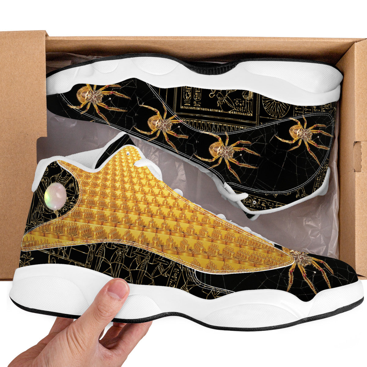 Gold Spider | Basketball Shoes Customized | Shoe Zero