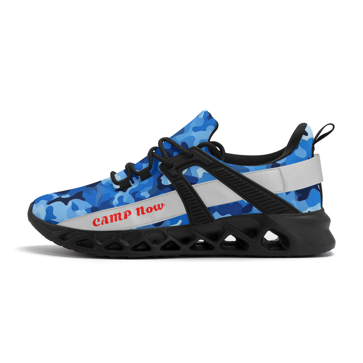 Camp Now - Blue Camo | Customized Shoes | Shoe Zero