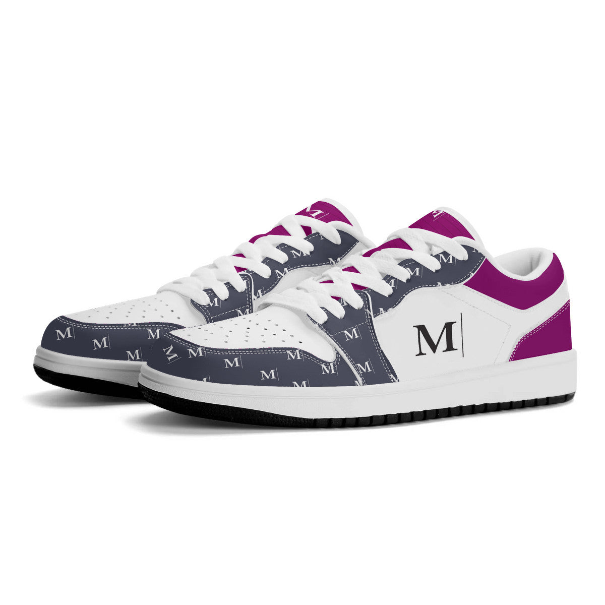 Mercer Advisors | Custom Branded Shoes | Shoe Zero V4 (Dark Raspberry + Charcoal)