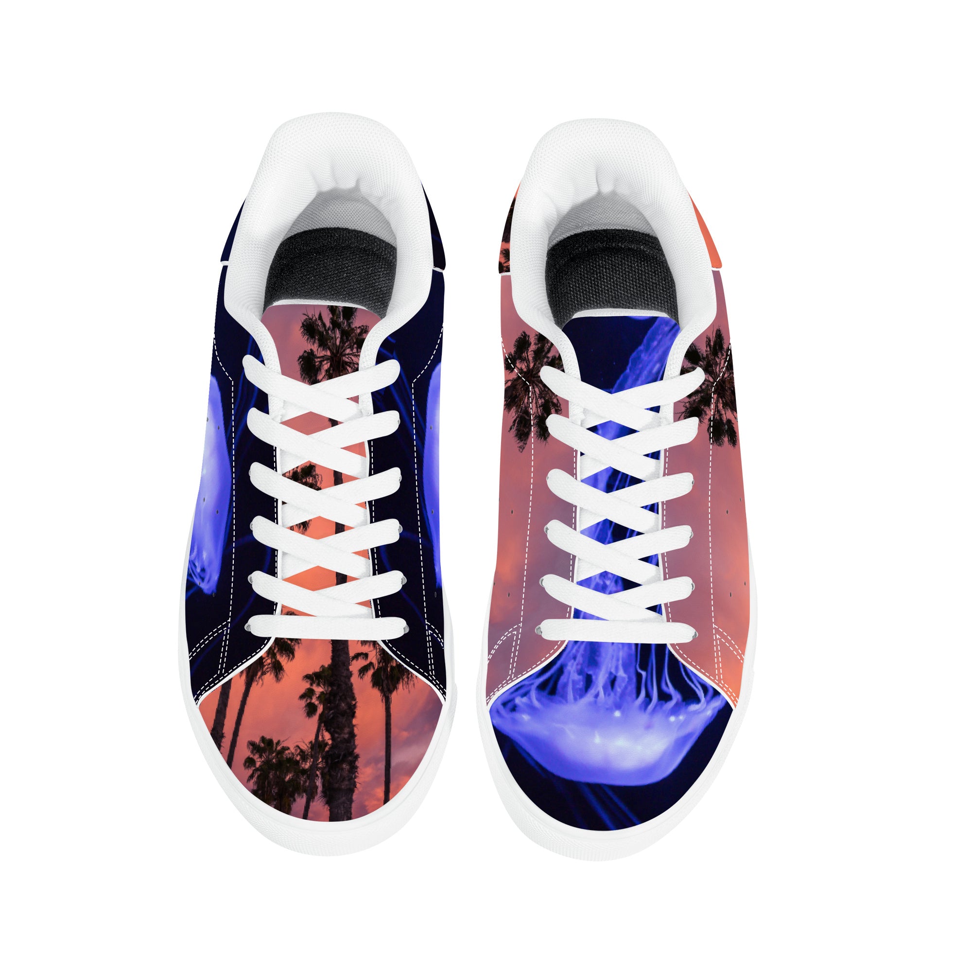 Electric Night and Day | Low Top Customized | Shoe Zero