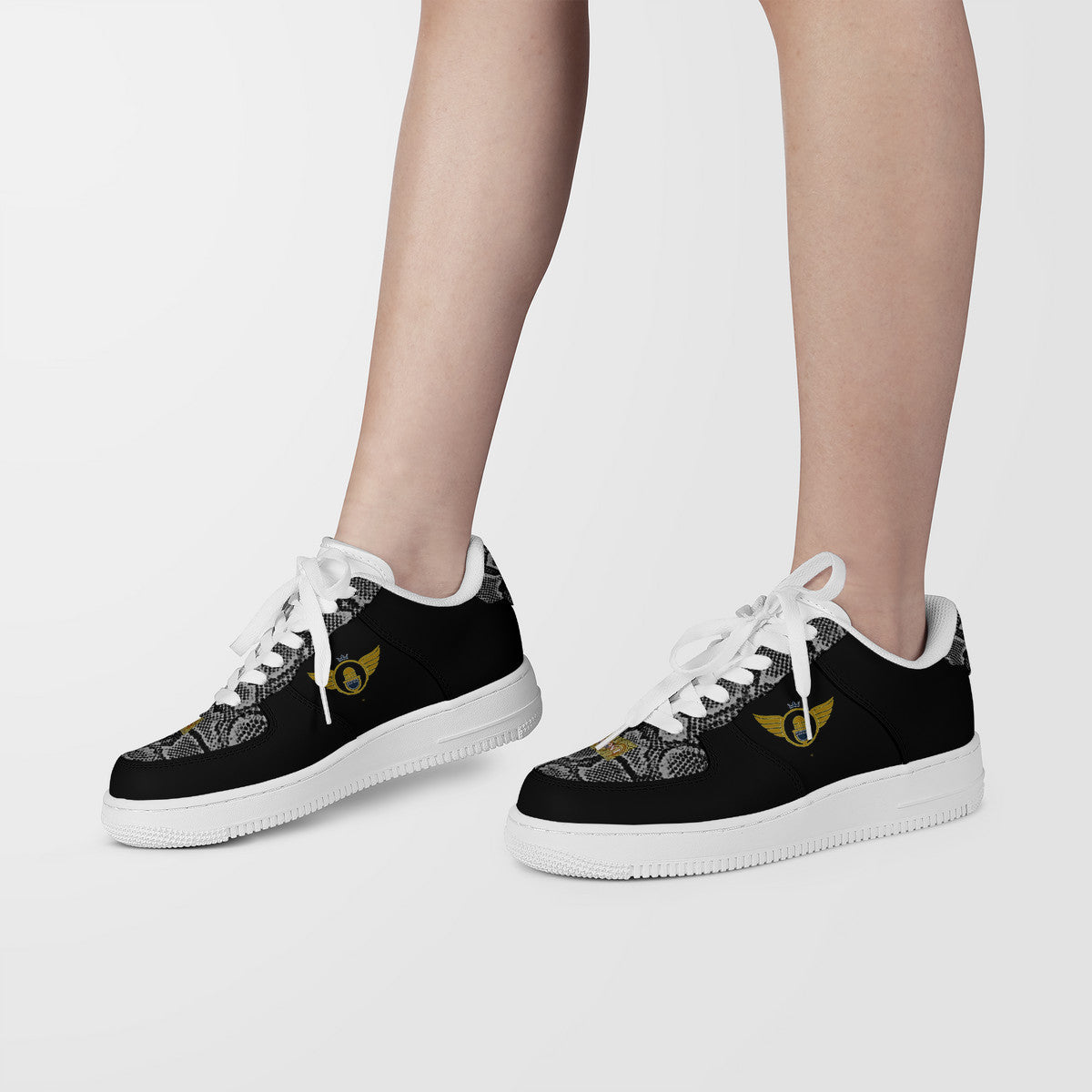 Gold Series - Gold and Black| Low Top Customized | Shoe Zero