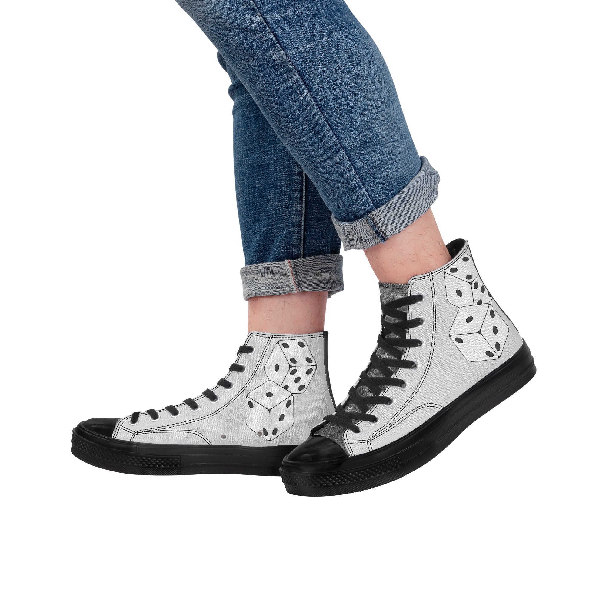 Double Dice Canvas High Tops | Custom Branded Shoes | Shoe Zero