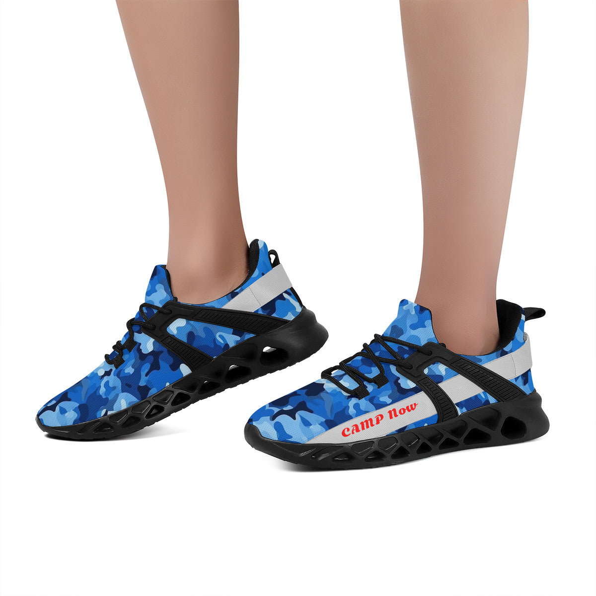 Camp Now - Blue Camo | Customized Shoes | Shoe Zero