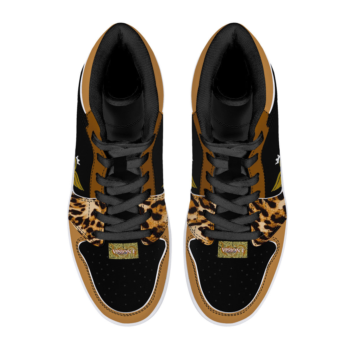Majestic 2.0 Gold and Black | High Top Customized | Shoe Zero