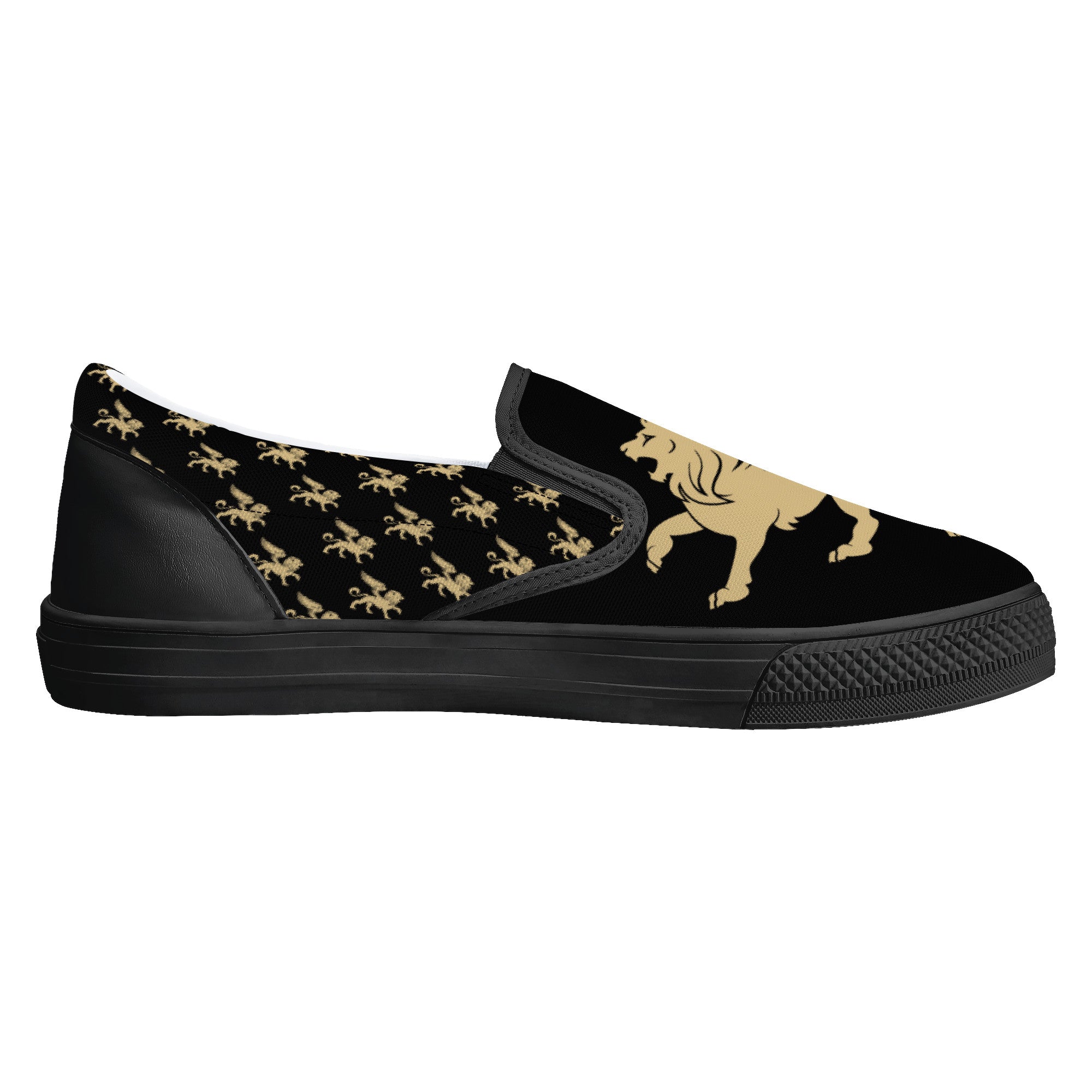 Lion Shoes V4 Slip-on Shoes | Low Top Customized | Shoe Zero