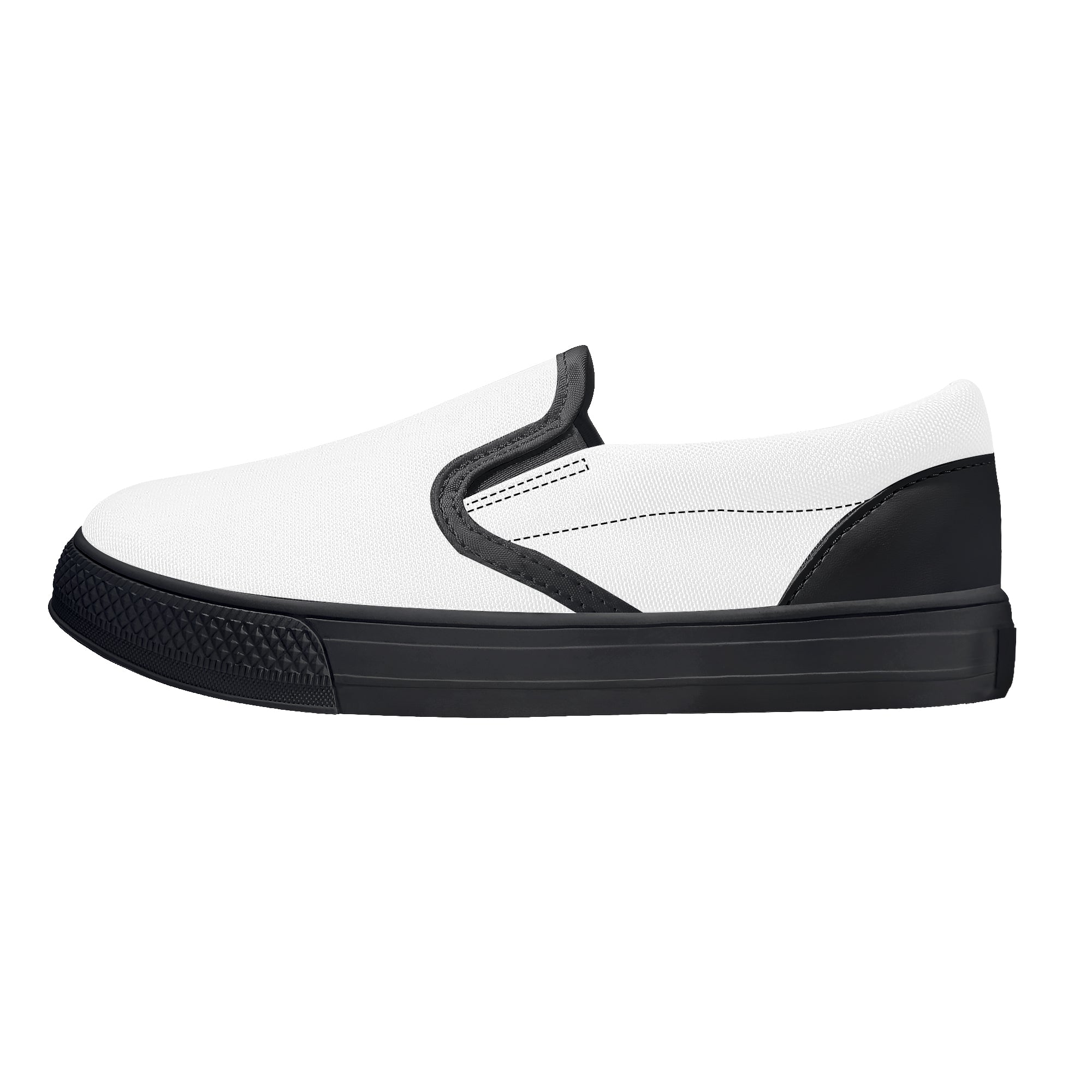 Customizable Kids Slip-on shoes - Black - Shoe Zero