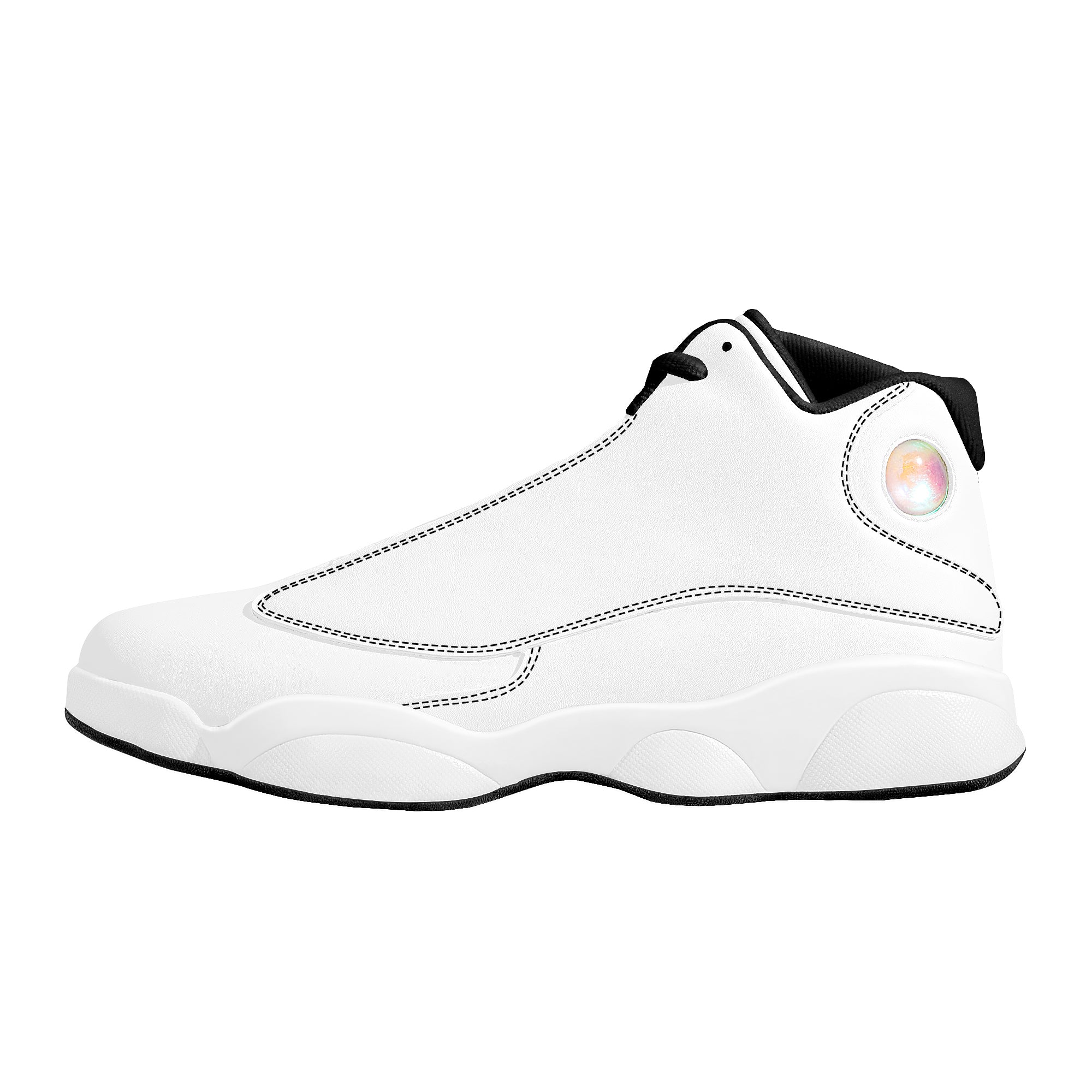 Customizable Basketball Shoes | High-top Custom Shoes - Black - Shoe Zero