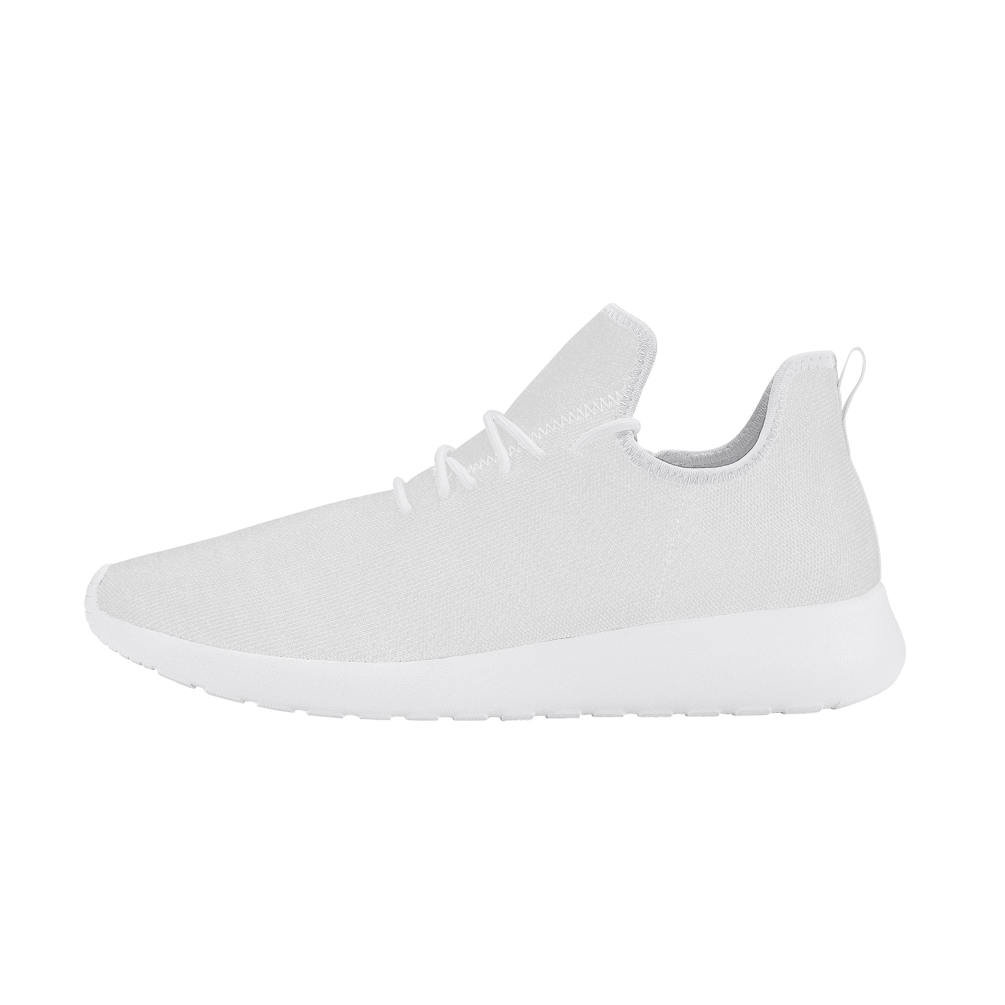 Customizable Lightweight Mesh Knit Custom Sneaker - White - Shoe Zero