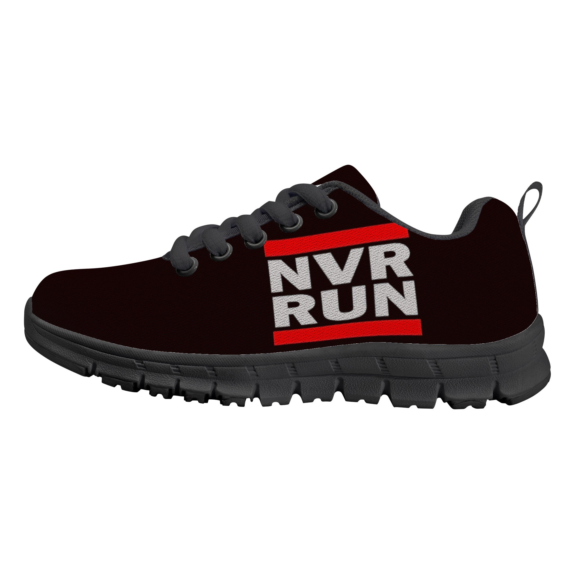 NVR RUN - Kids Sneakers - Black - Shoe Zero