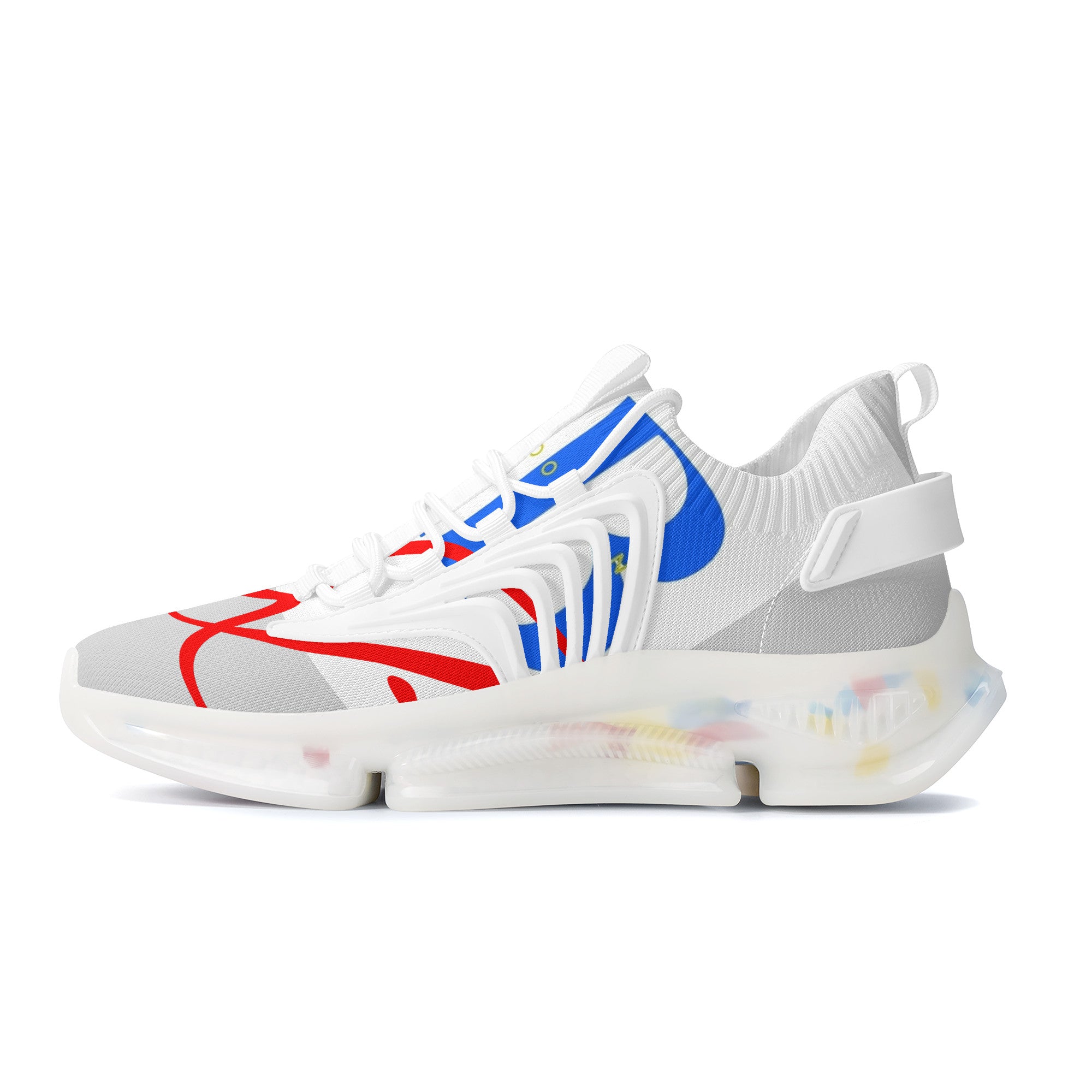 Ricardo Nettles V7 | Custom Print Air Max React Sneakers - White - Shoe Zero