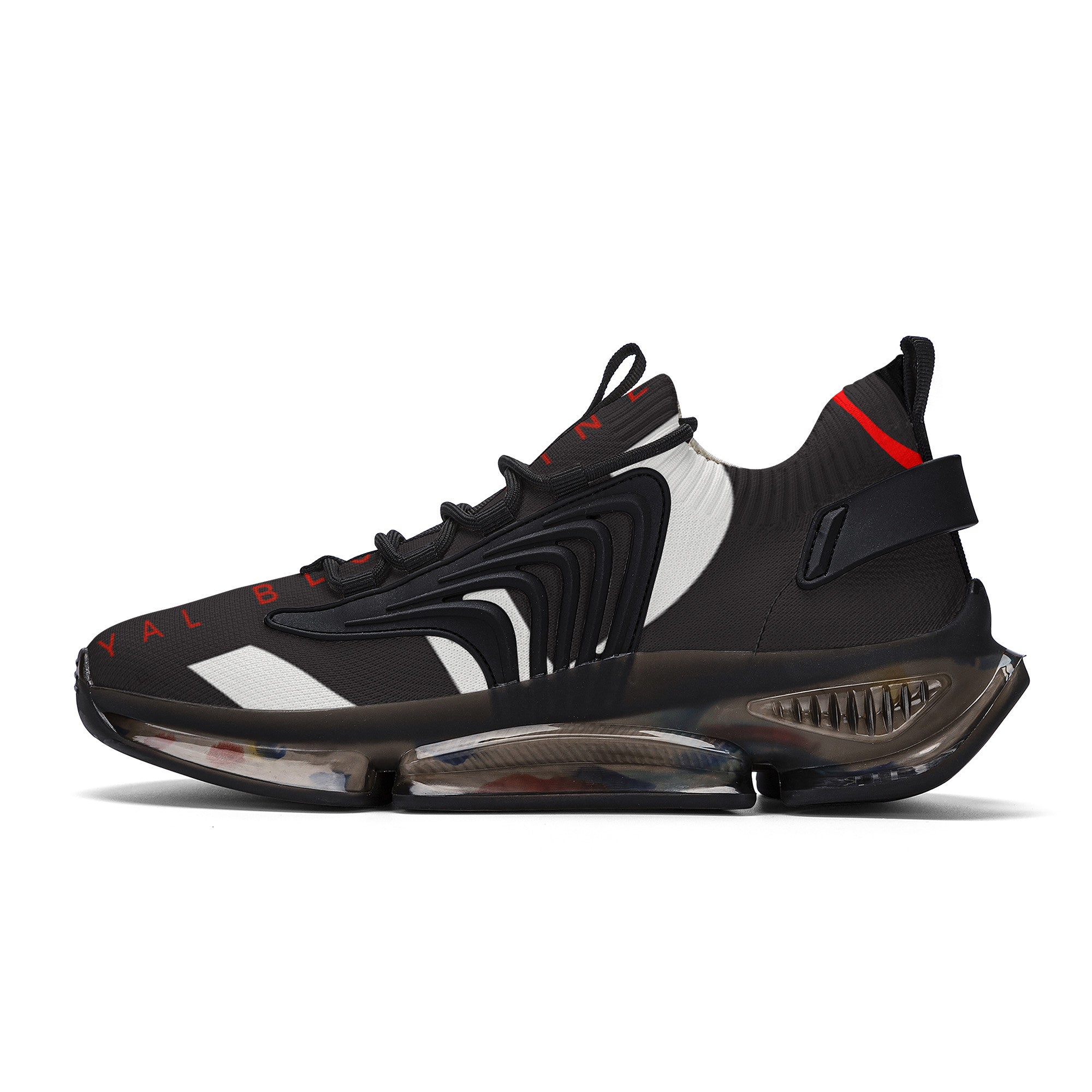 Ricardo Nettles V6 | Custom Print Air Max React Sneakers - Black - Shoe Zero