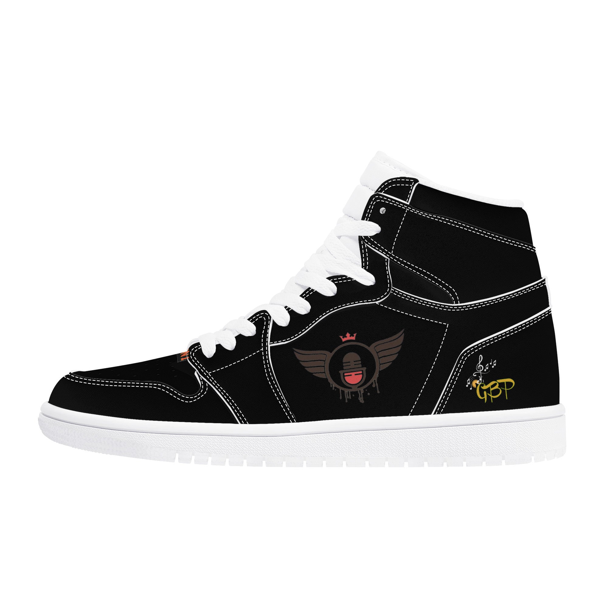 Basic Black | Vision 1 Collection | High Top Sneaker - Designed Shoe Drop - Shoe Zero