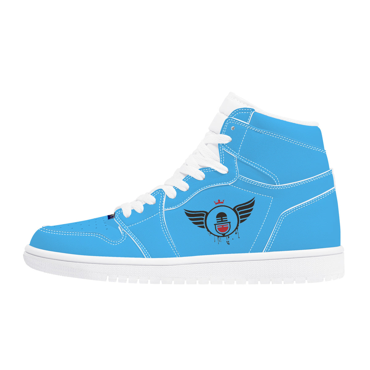Vision 1 Collection | Basic Light Blue | High Top Customized | Shoe Ze