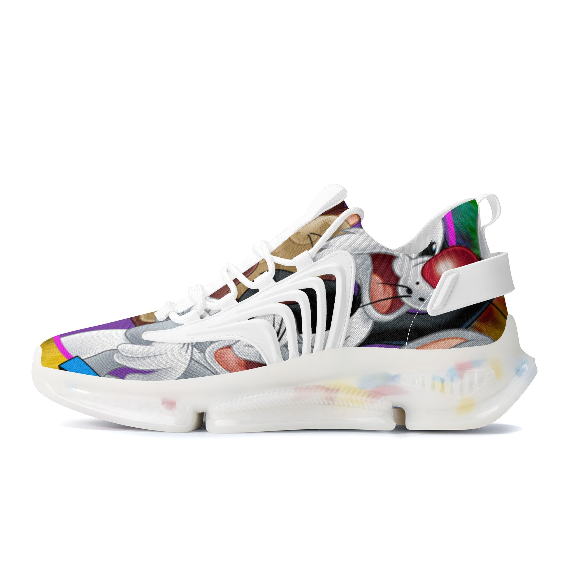 [customizable]SF_S35 Air Max React Sneakers - White - Shoe Zero