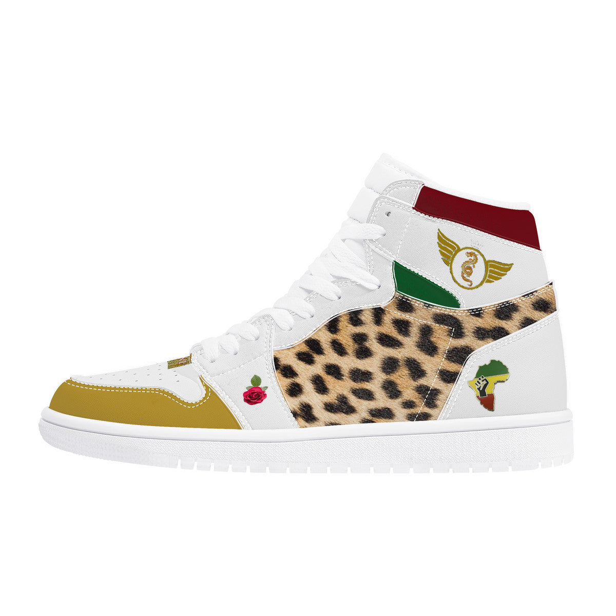 Majestic Series Africa Custom Shoes | Vision 1 Collection | High Top Sneaker - Designed Shoe Drop - Shoe Zero