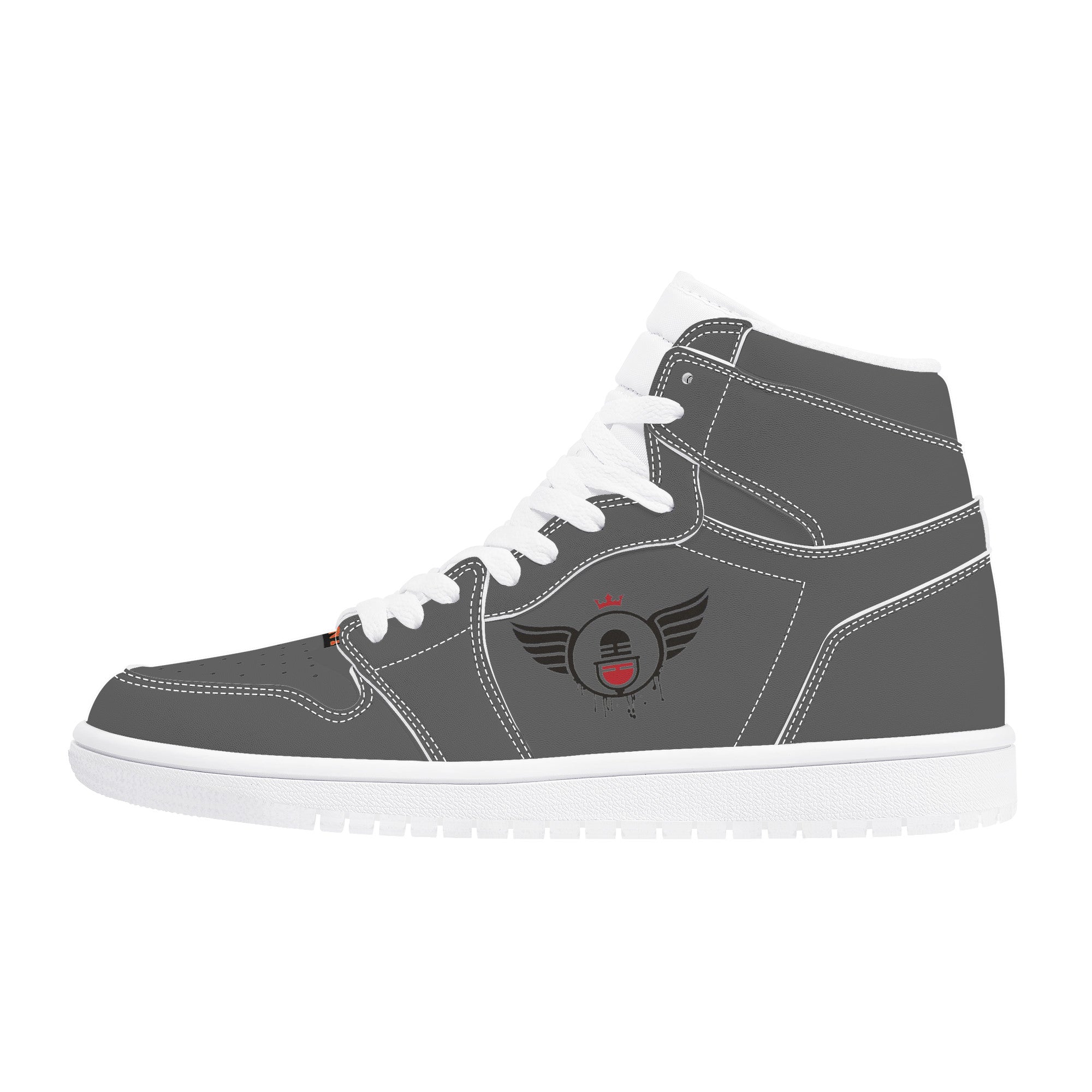 Basic Grey | Vision 1 Collection | High Top Sneaker - Designed Shoe Drop - Shoe Zero
