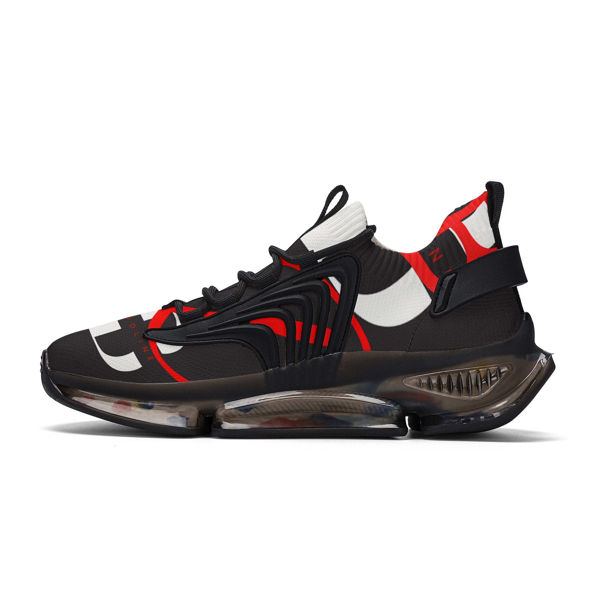 Ricardo Nettles V2 | Custom Print Air Max React Sneakers - Black - Shoe Zero