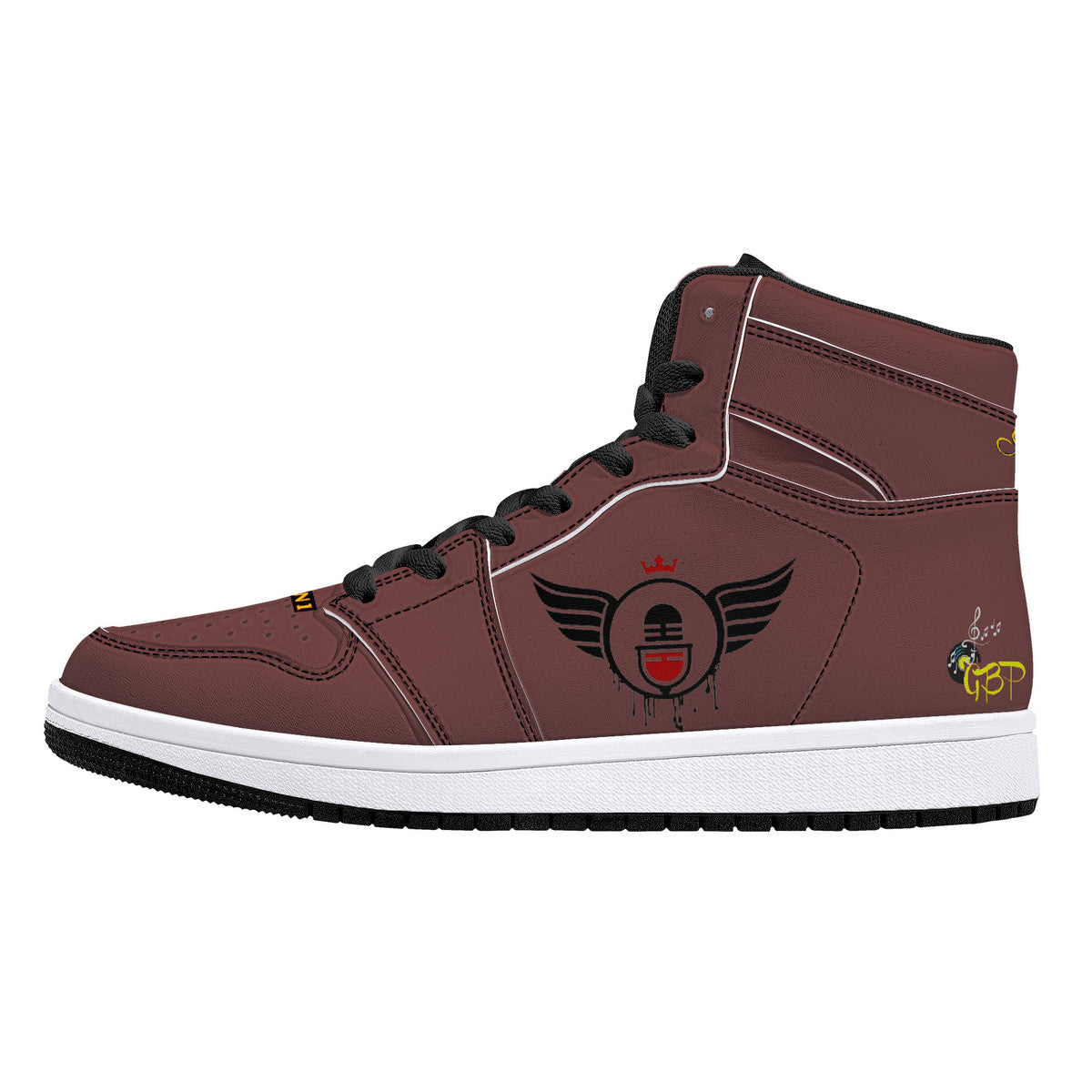 Basic Crimson | Vision 1 Collection | High Top Sneaker - Designed Shoe Drop - Shoe Zero